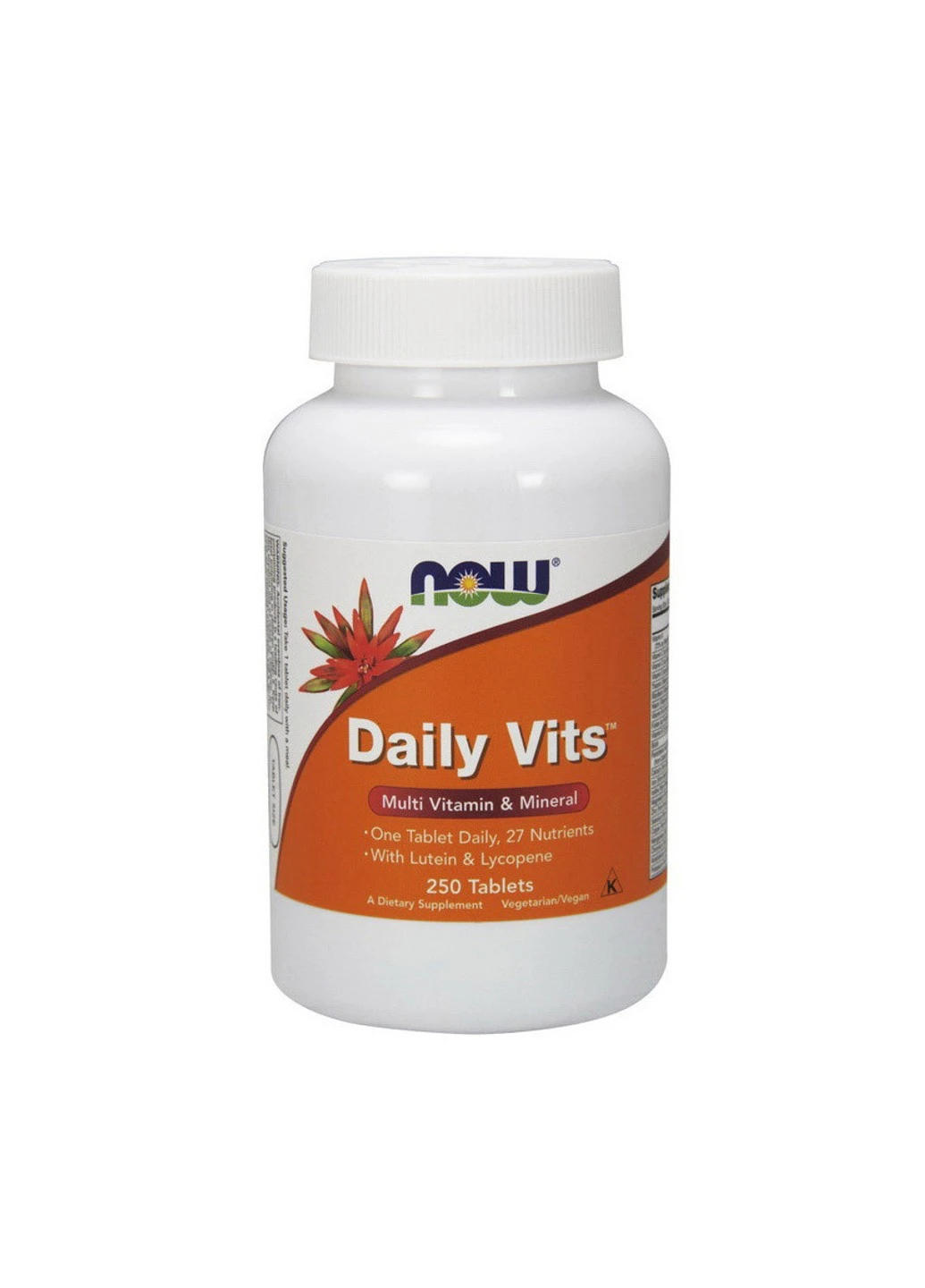 Комплекс вітамінів Daily Vits (250 таб) нау фудс дейлі віт Now Foods (255407887)