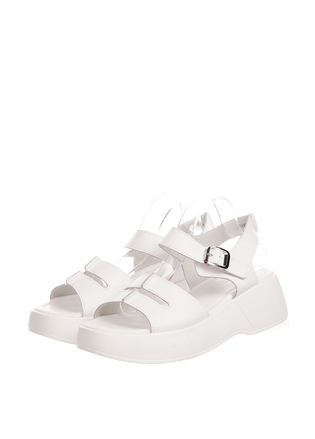 Белые босоножки Zojas Shoes с ремешком