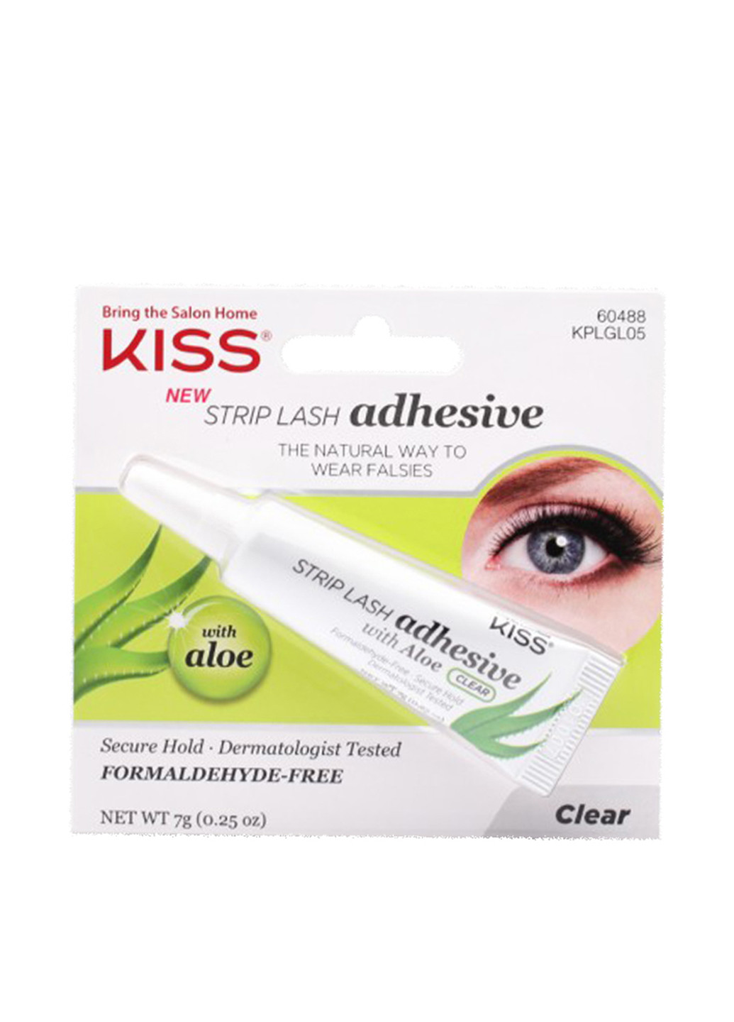 Клей для накладных ресниц с алоэ I-Envy Strip Eyelash Adhesive Clear 7 г Kiss (117635295)
