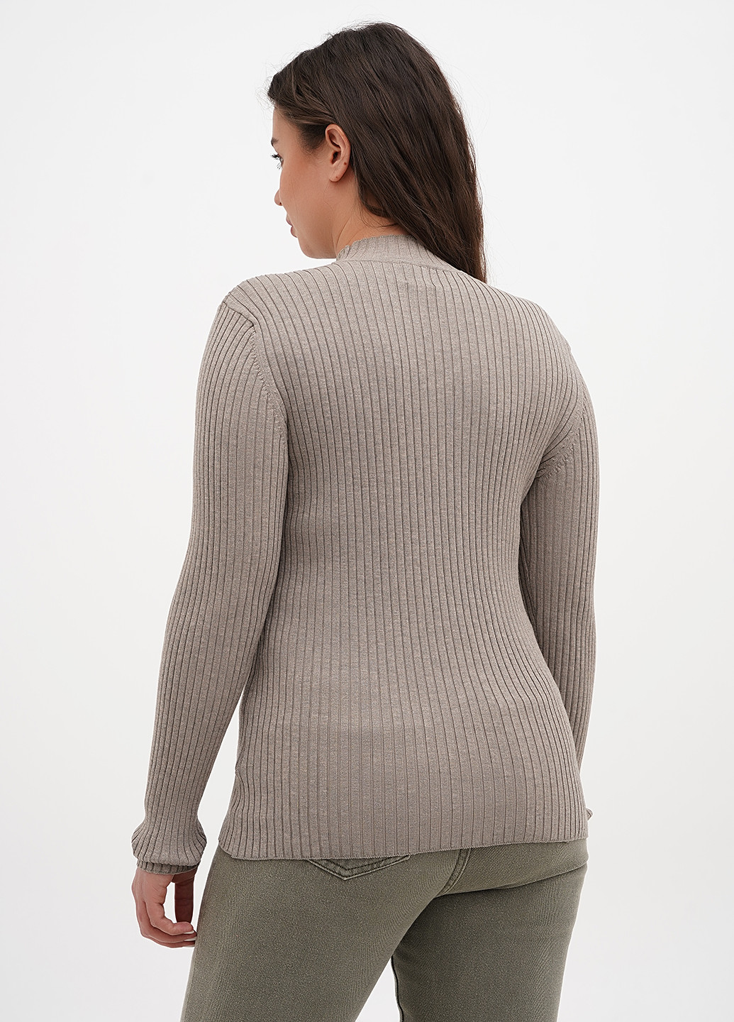 Серо-коричневый демисезонный свитер H&M