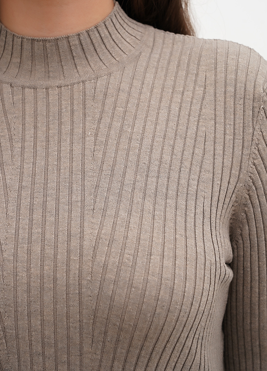 Серо-коричневый демисезонный свитер H&M