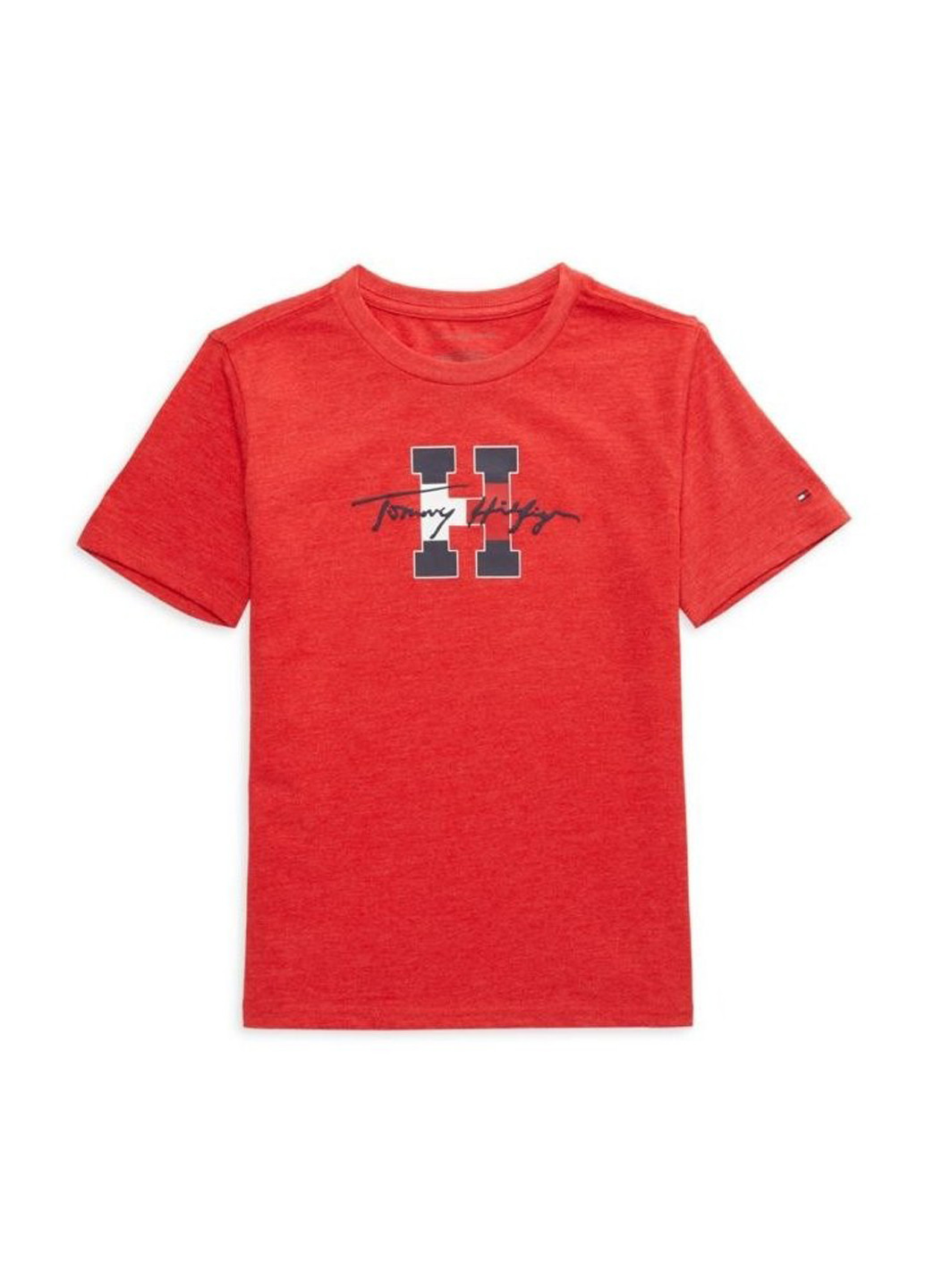 Красная летняя футболка Tommy Hilfiger