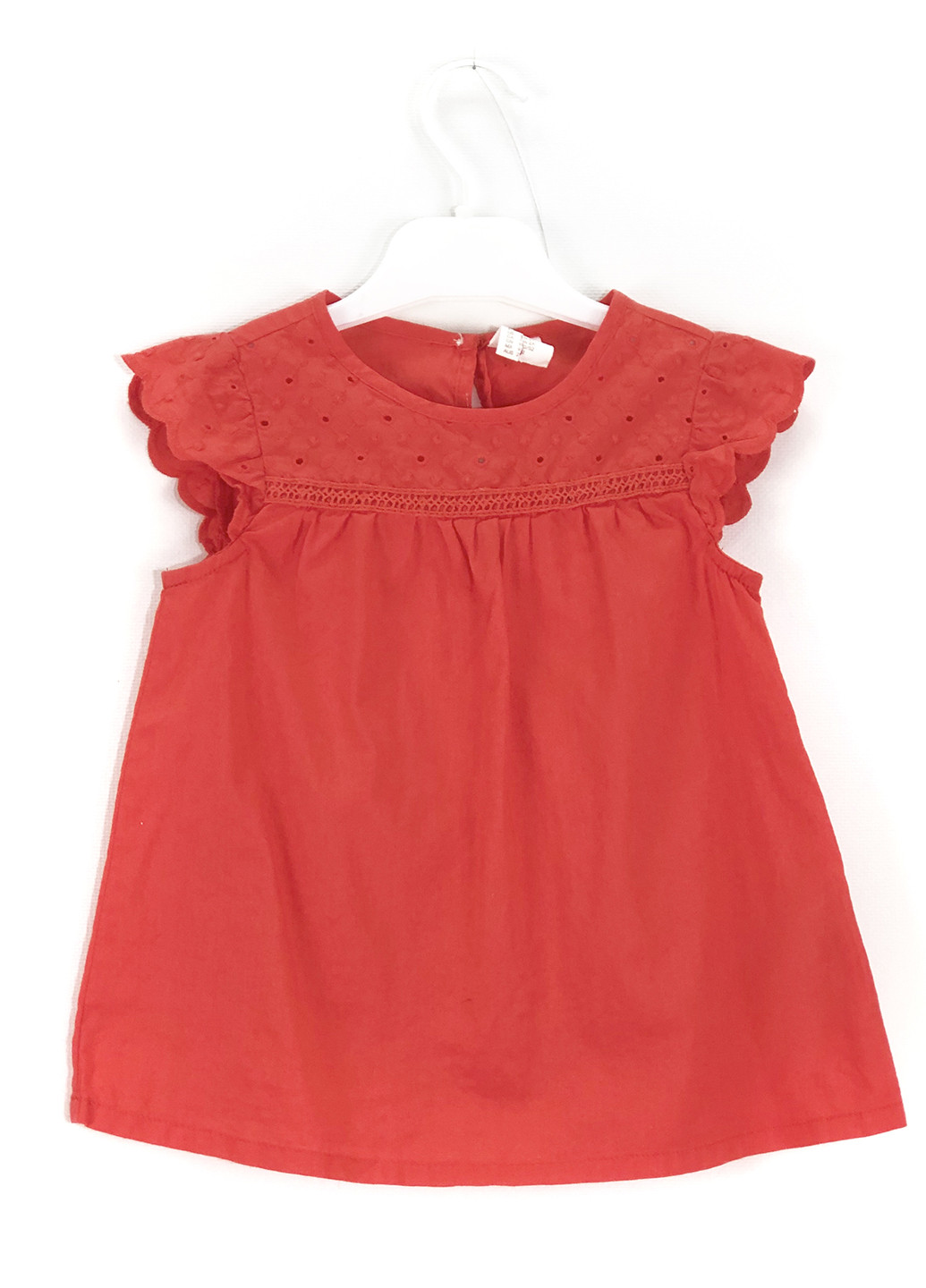 Блуза H&M однотонна червона кежуал