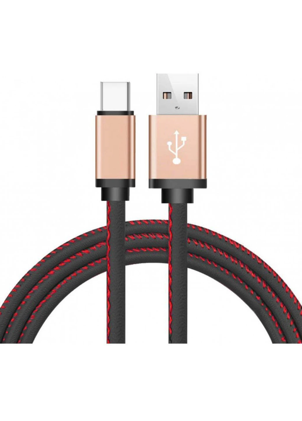 Дата кабель (SC-115a-BK) XoKo USB 2.0 AM to Type-C 1.0m leather black (239382819)