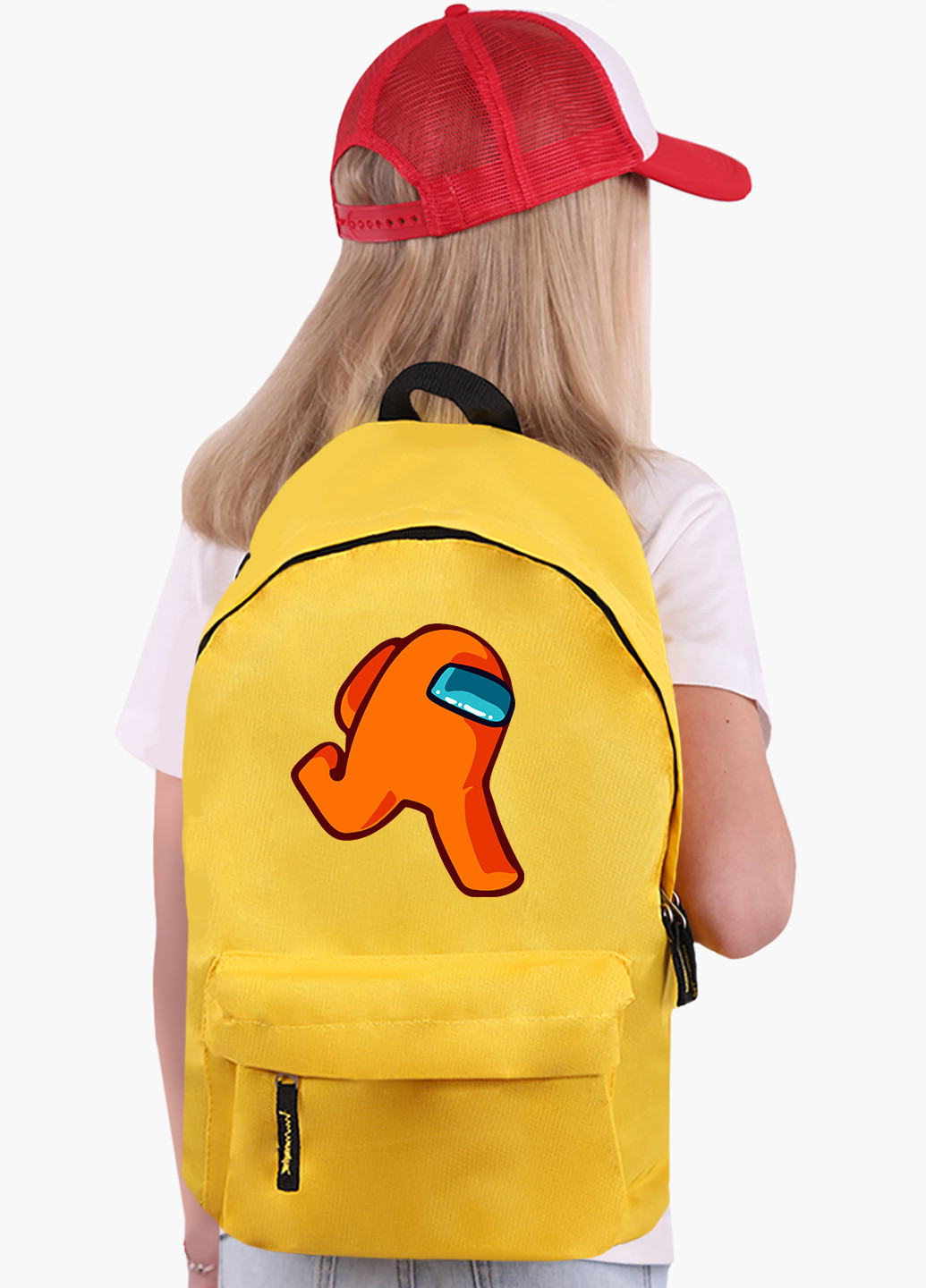 Детский рюкзак Амонг Ас Оранжевый (Among Us Orange) (9263-2408) MobiPrint (217075031)