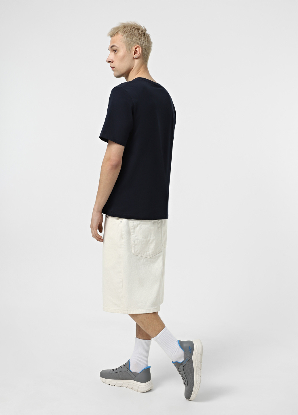 Серые летние кроссовки Skechers