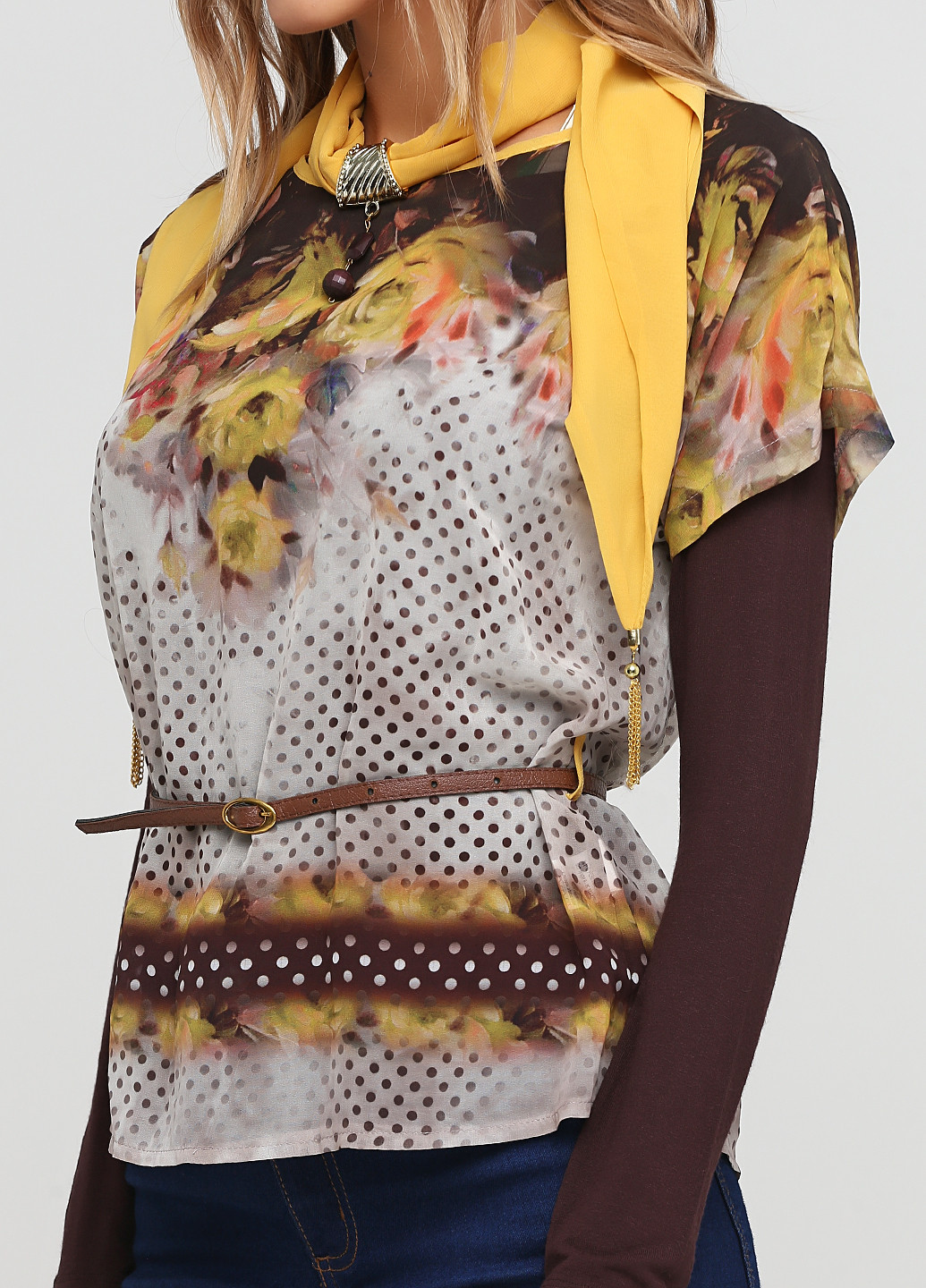 Комбінована блуза IVRIZ