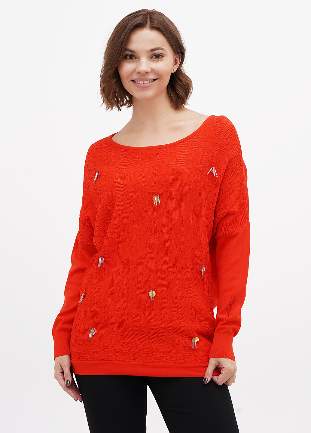 Червоний демісезонний джемпер джемпер Sassofono