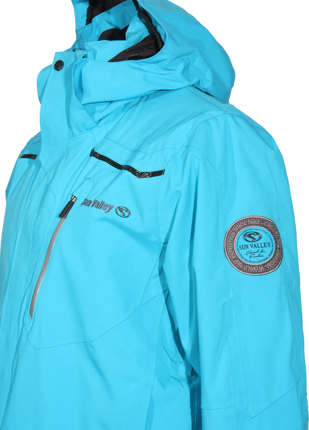 Голубая зимняя куртка лыжная Sun Valley