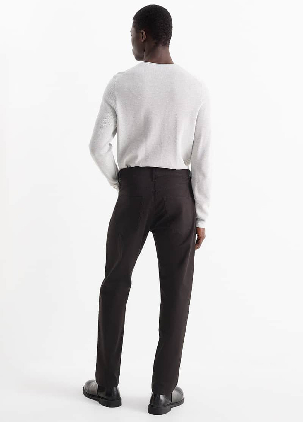 Черные демисезонные каррот фит джинсы C&A