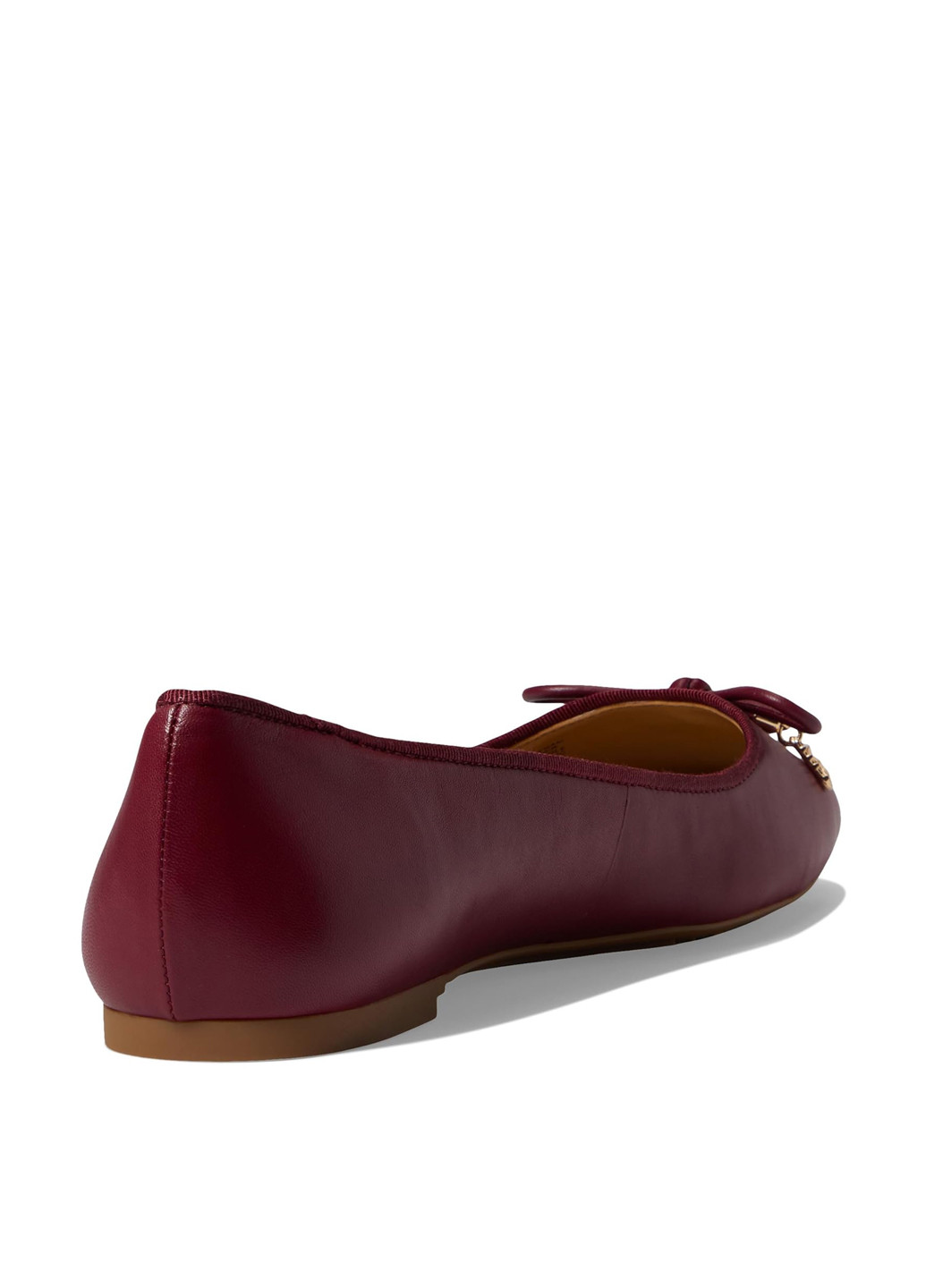 Жіночі балетки Michael Kors | бордові однотонні бант натуральна шкіра (304767323)