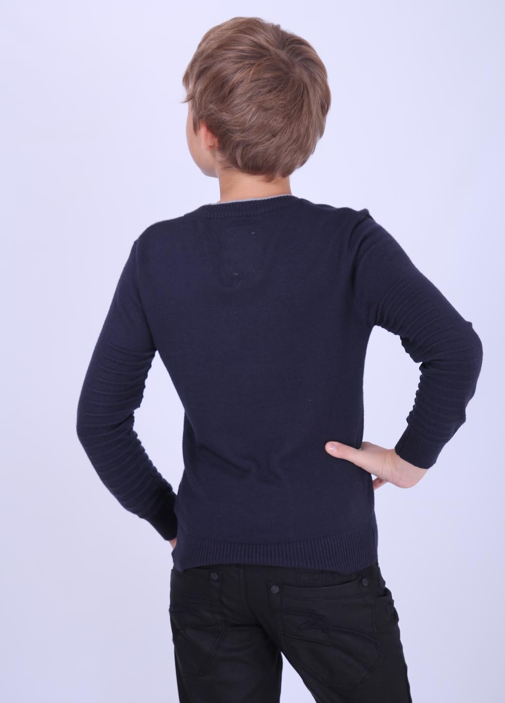 Темно-синій демісезонний пуловер пуловер PLP Junior