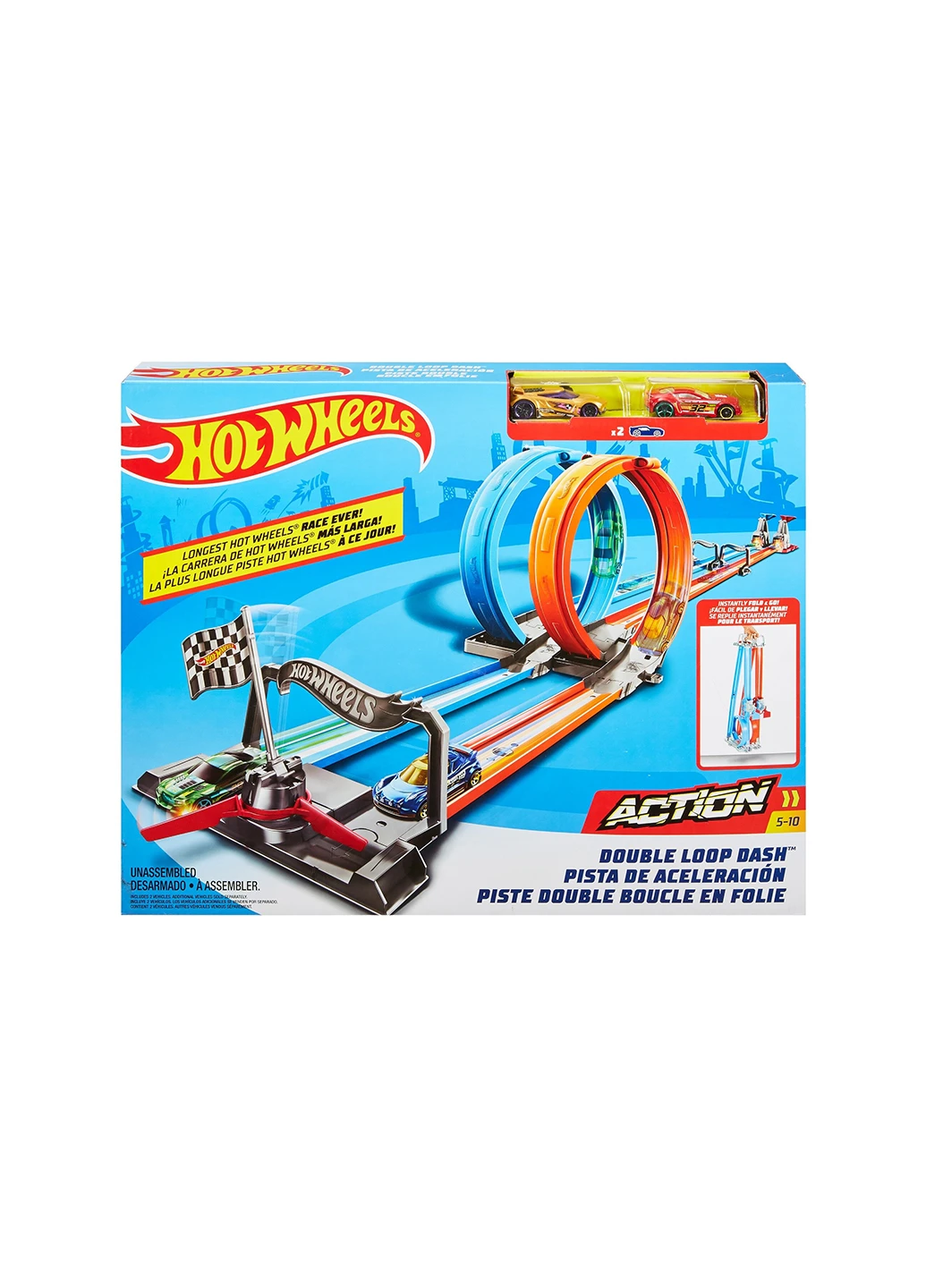 Портативний трек "Подвійна петля" Hot Wheels GFH85 (255260016)