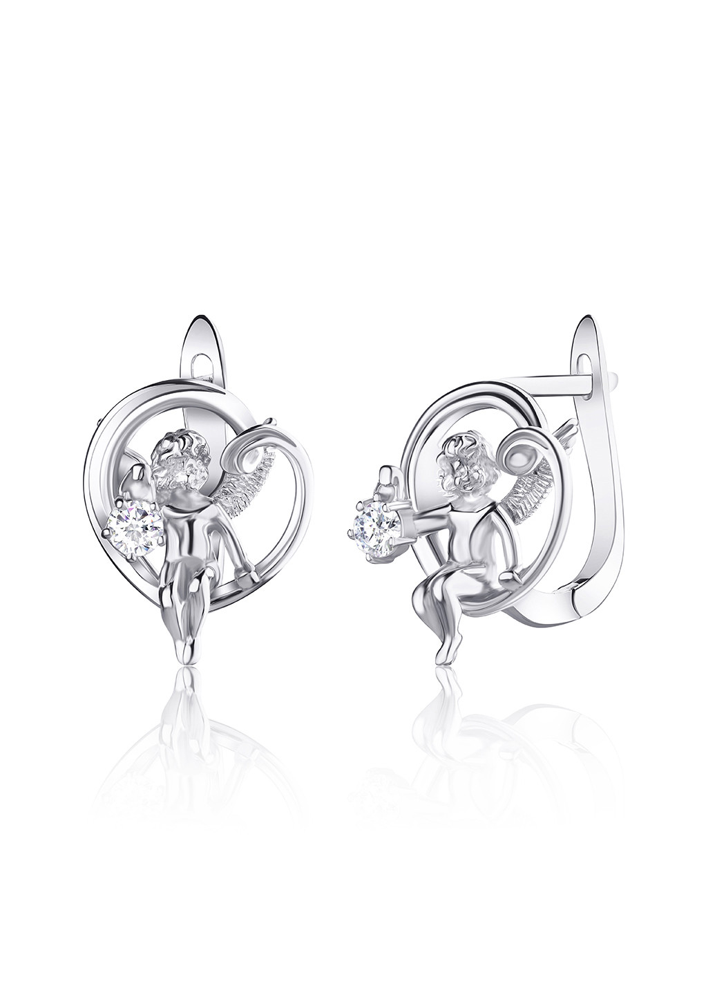 Серебряные серьги с фианитами с2ф/1357 Silvex925 (201169694)