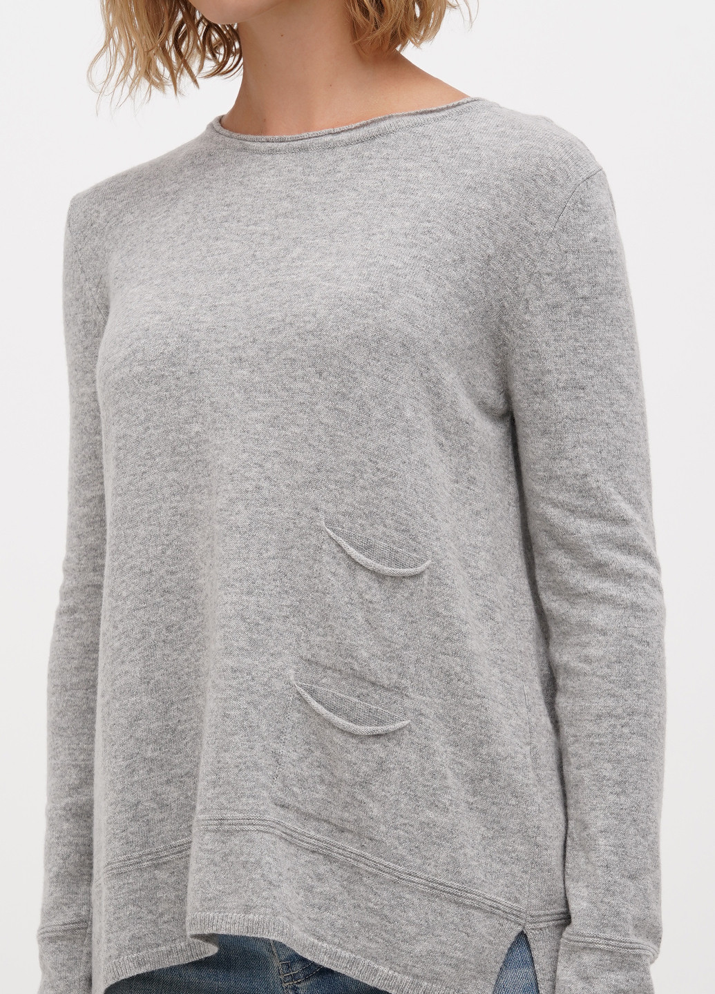 Серый демисезонный джемпер джемпер Sassofono