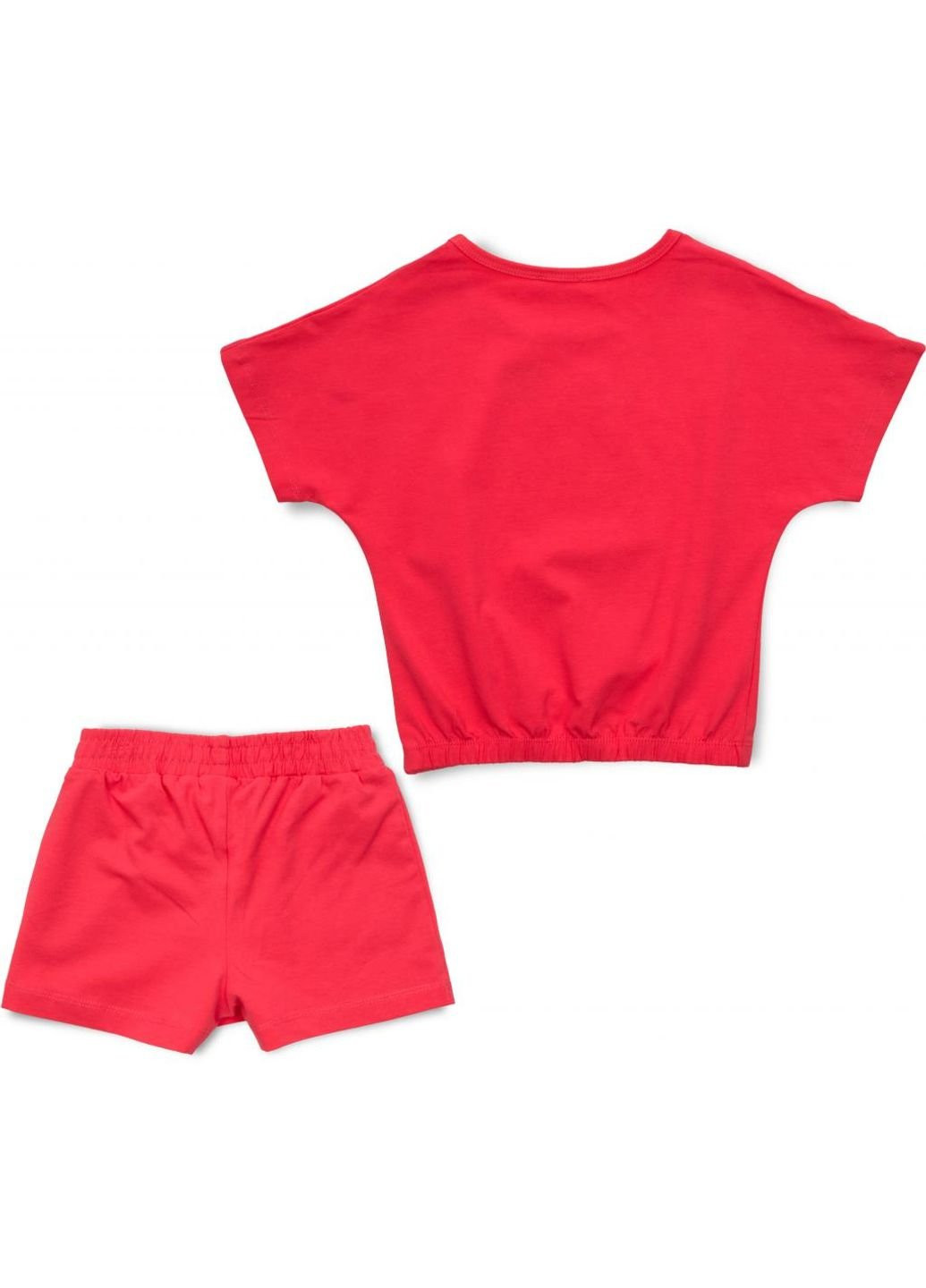 Комбінований літній набір дитячого одягу з принцесою (15756-104g-pink) Breeze