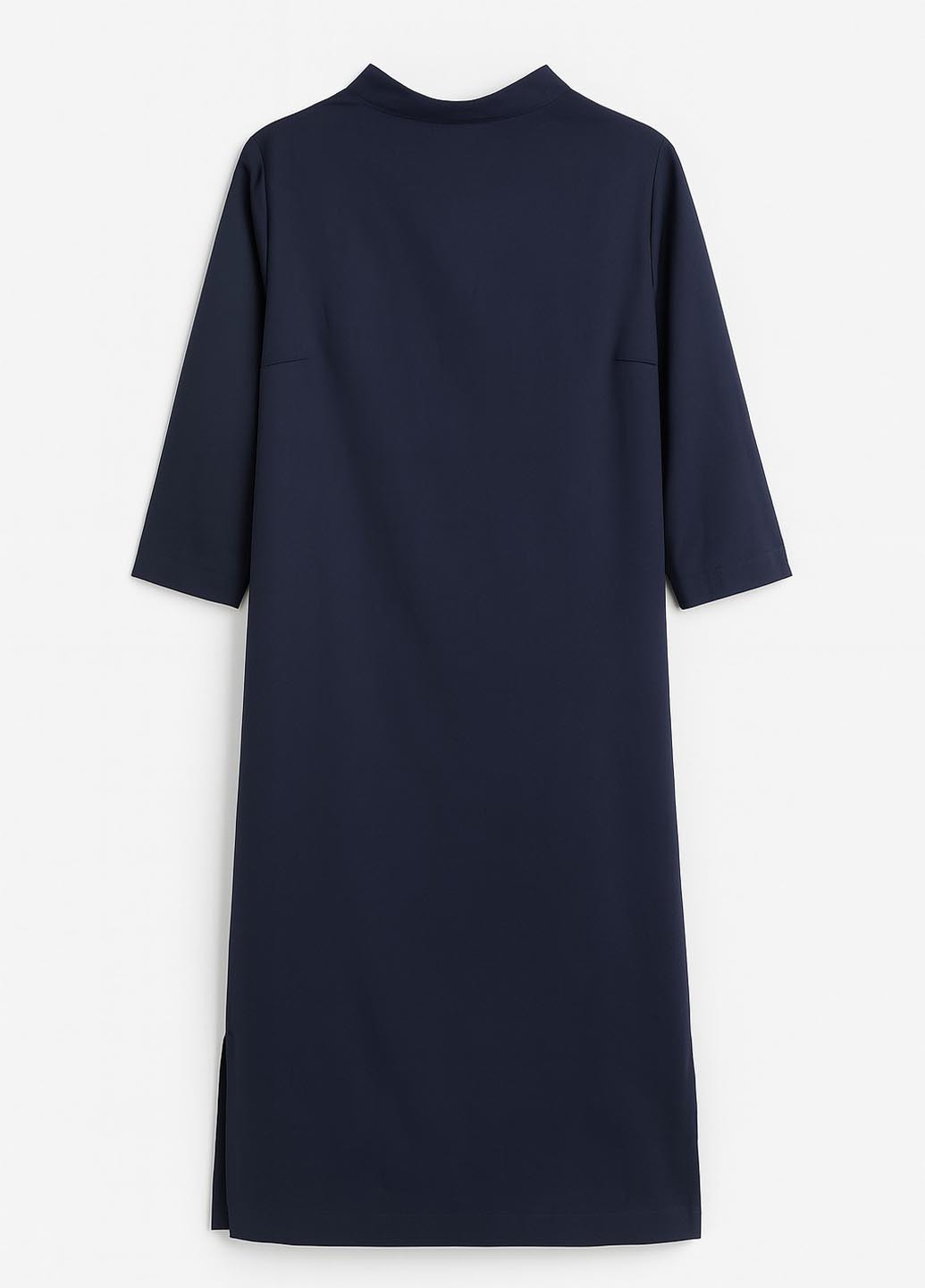 Синее кэжуал платье рубашка Sassofono однотонное