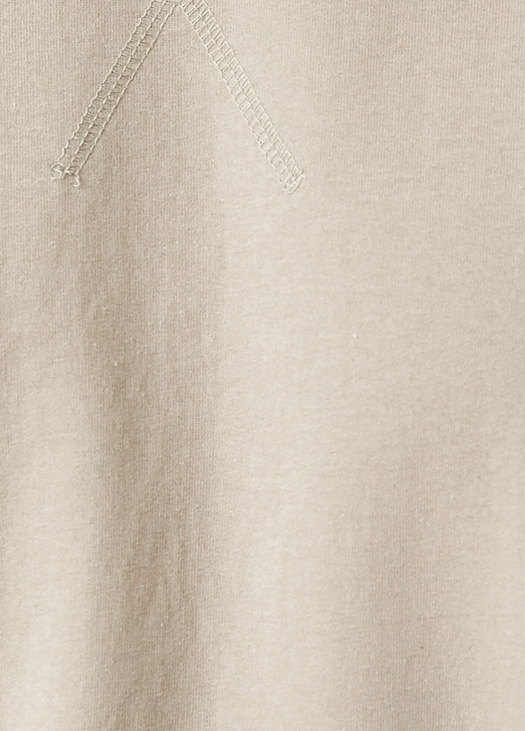 Свитшот KOTON - Прямой крой однотонный светло-бежевый кэжуал трикотаж, хлопок - (252505512)