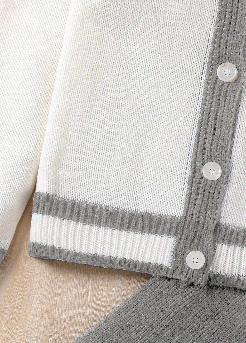 Комбінований демісезонний костюм (кардиган, штани) брючний SHEIN