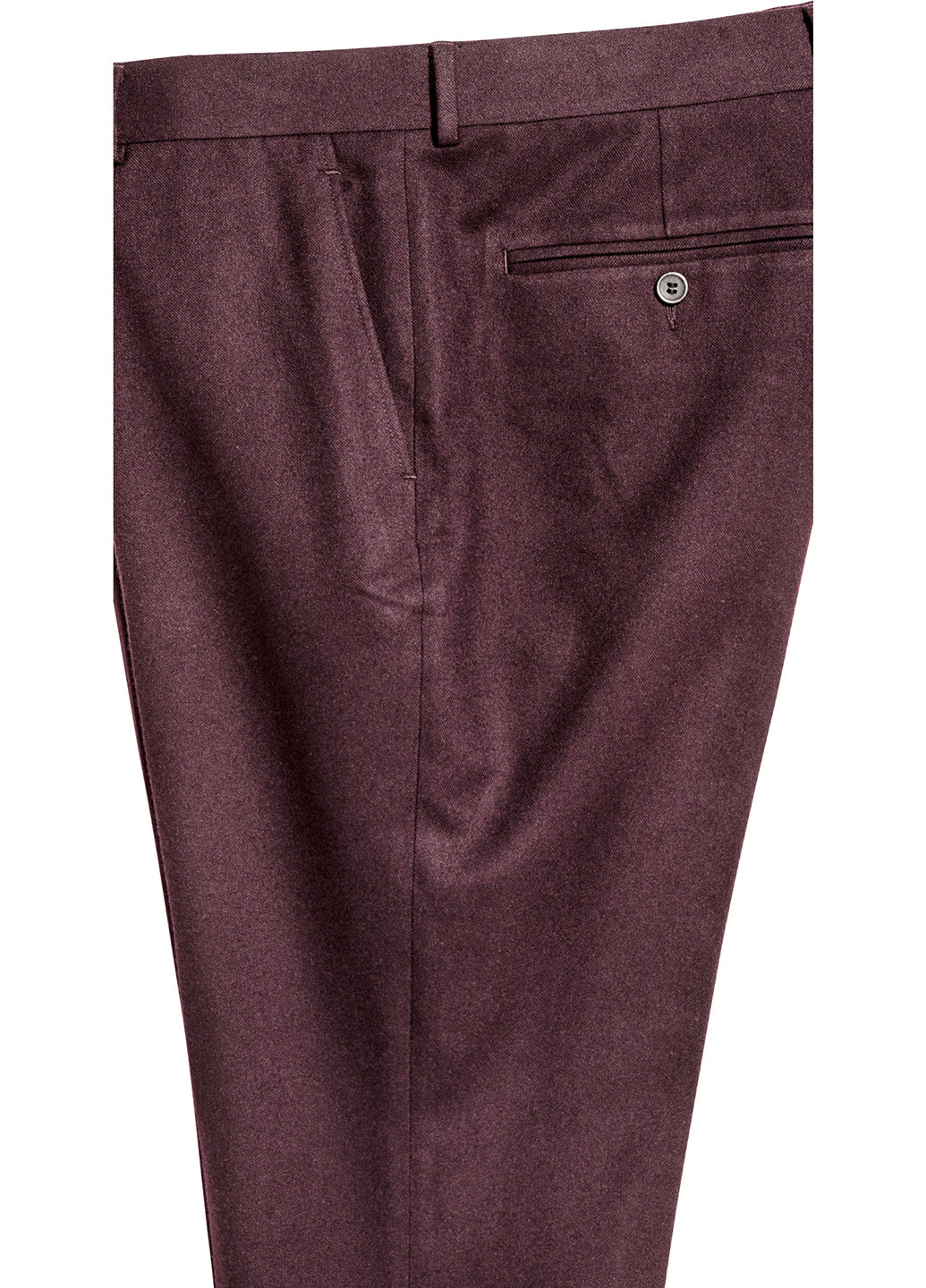 Бордовые классические демисезонные классические брюки H&M