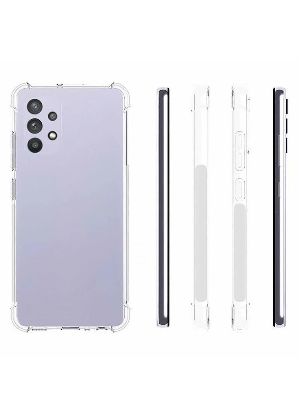 Чехол для мобильного телефона Anti-Shock Samsung Galaxy A32 SM-A325 Clear (706070) BeCover (252573311)