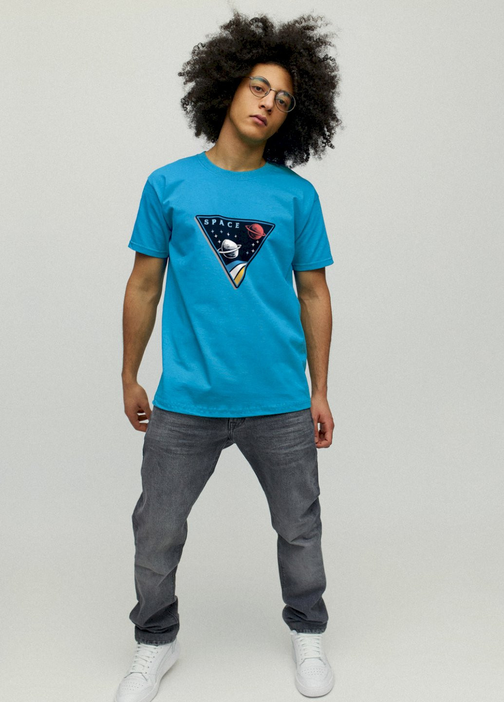 Світло-синя футболка чоловіча YAPPI