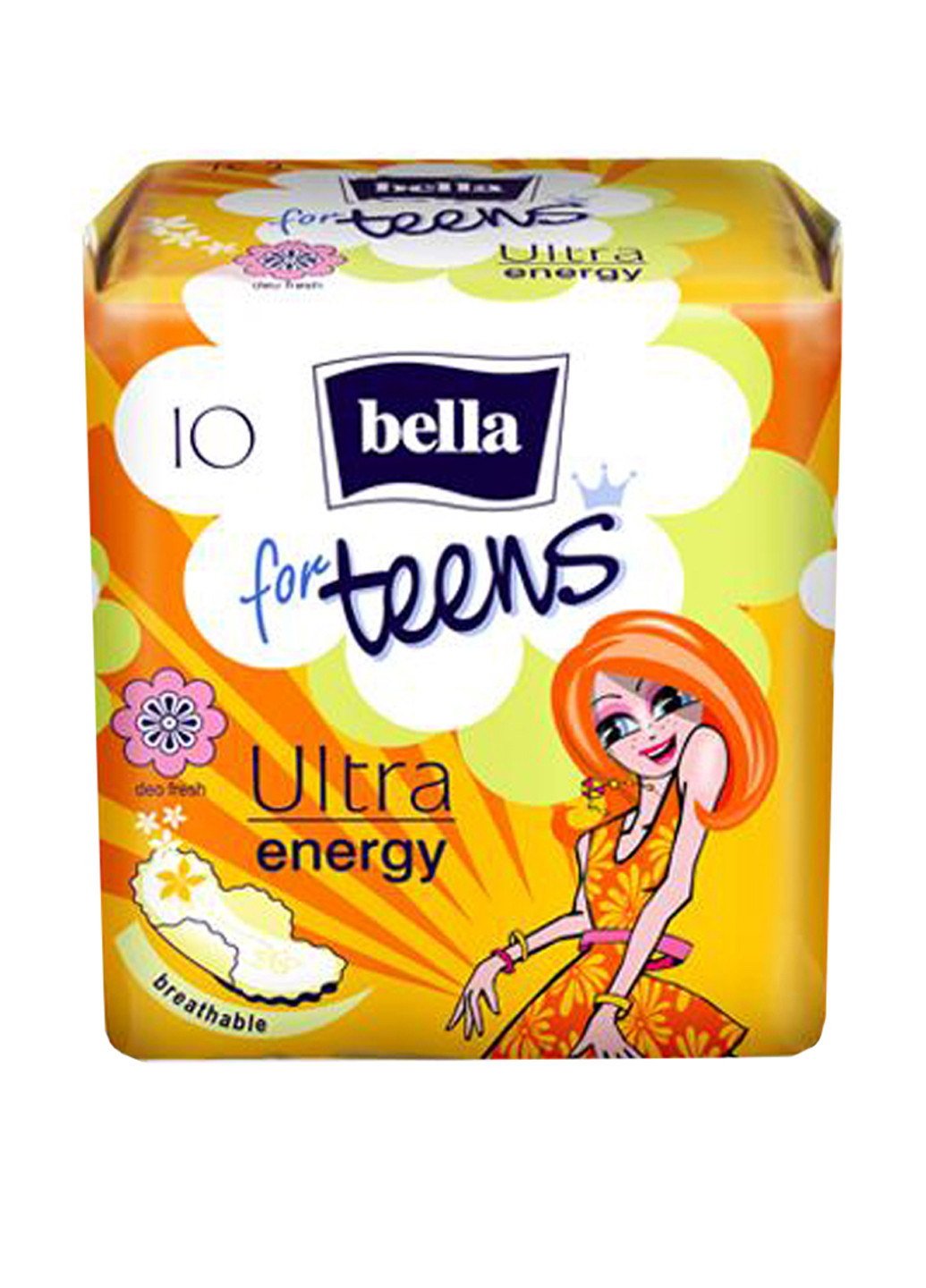 Прокладки ультратонкие Teens Ultra Energy 10 шт. Bella (79332763)