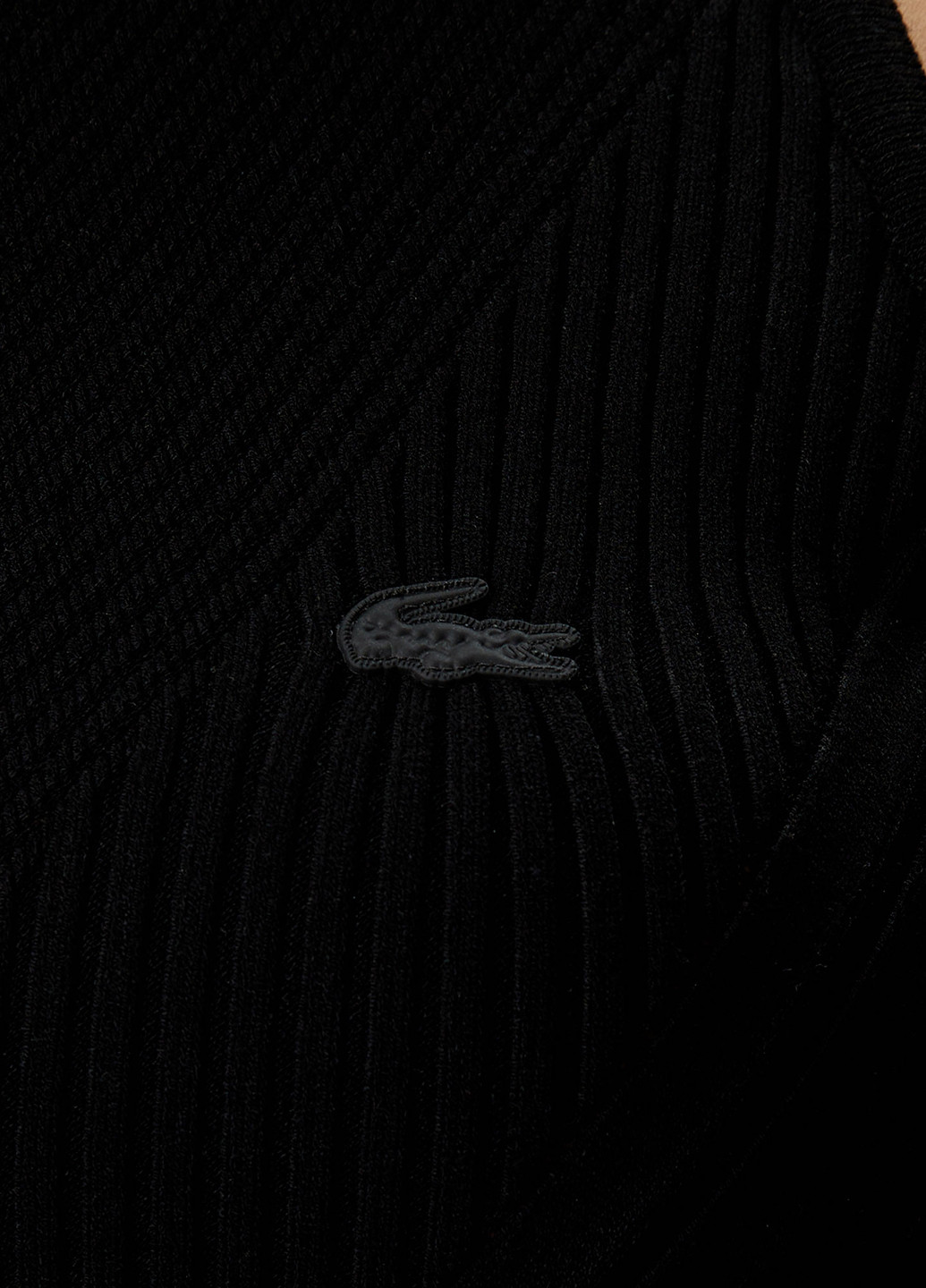 Черное кэжуал платье силуэтная Lacoste однотонное