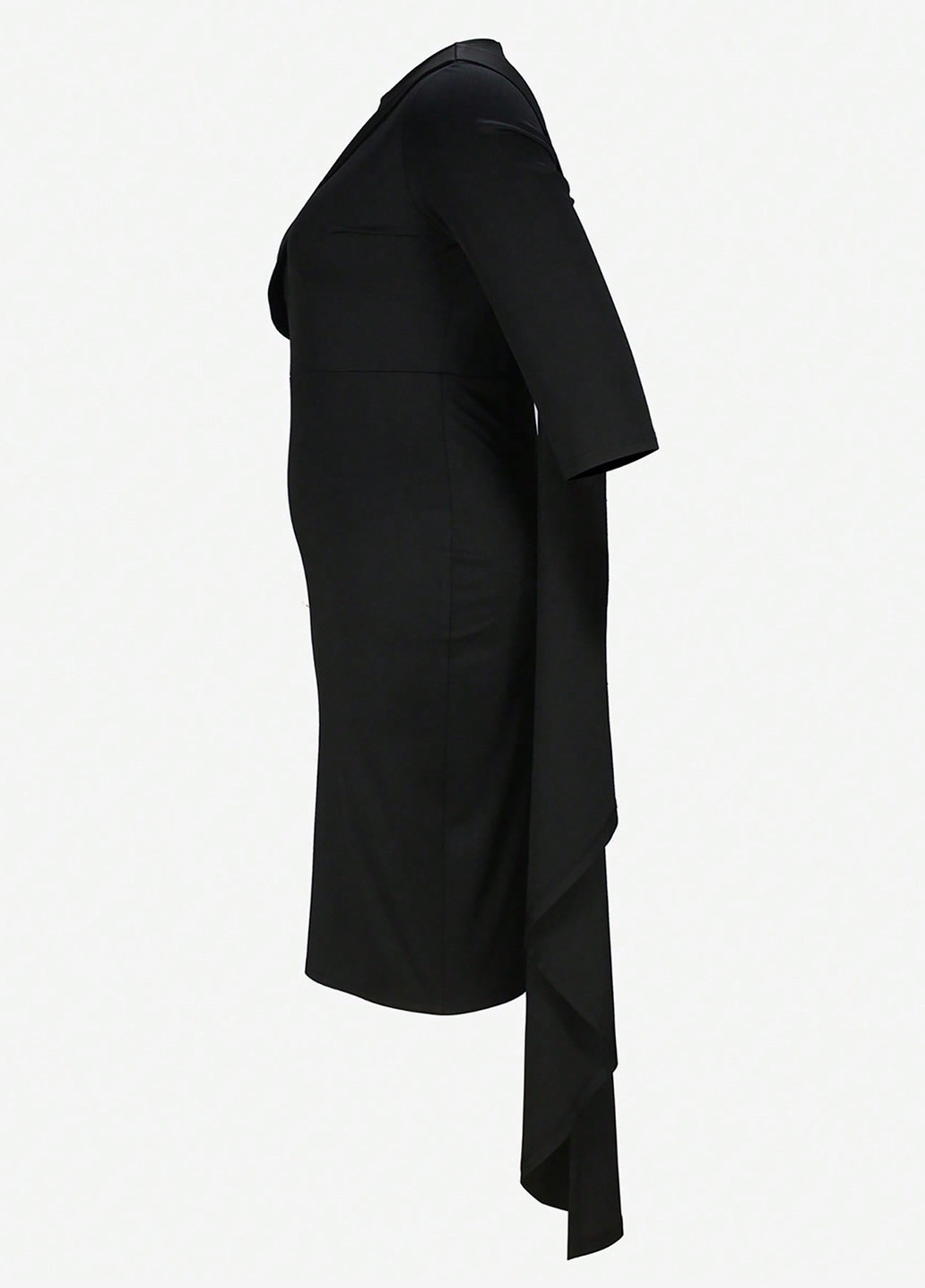 Чорна ділова, кежуал сукня футляр SHEIN однотонна