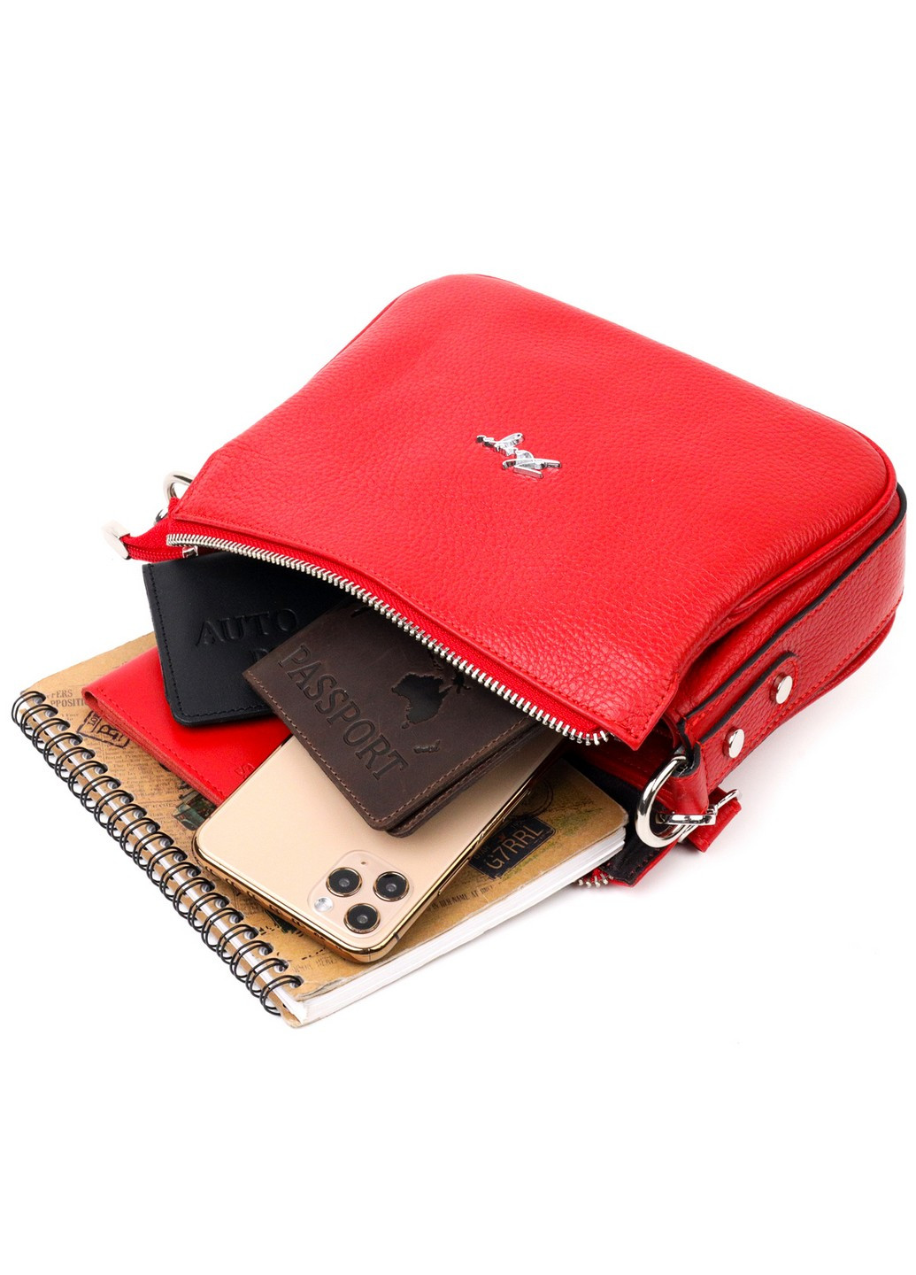 Современная женская сумка на плечо 23х14х6 см Karya (255376001)