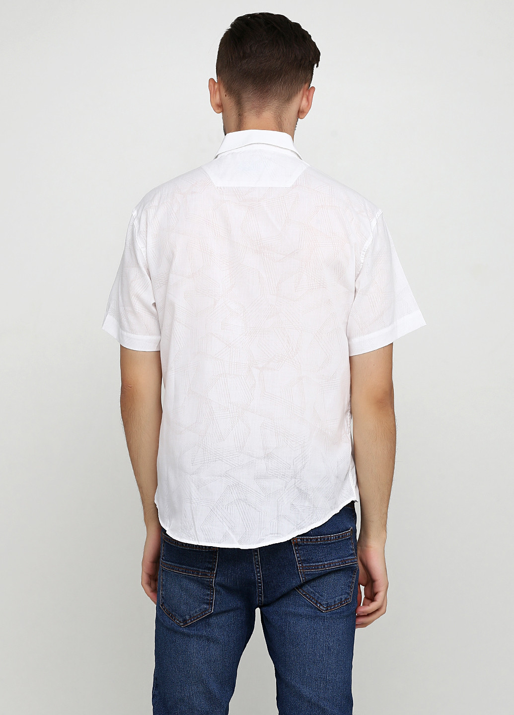 Белая кэжуал рубашка с рисунком Sayfa