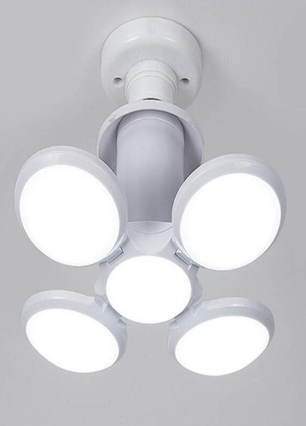 Складная светодиодная лампа-люстра Lamp 4 лопасти VTech белая