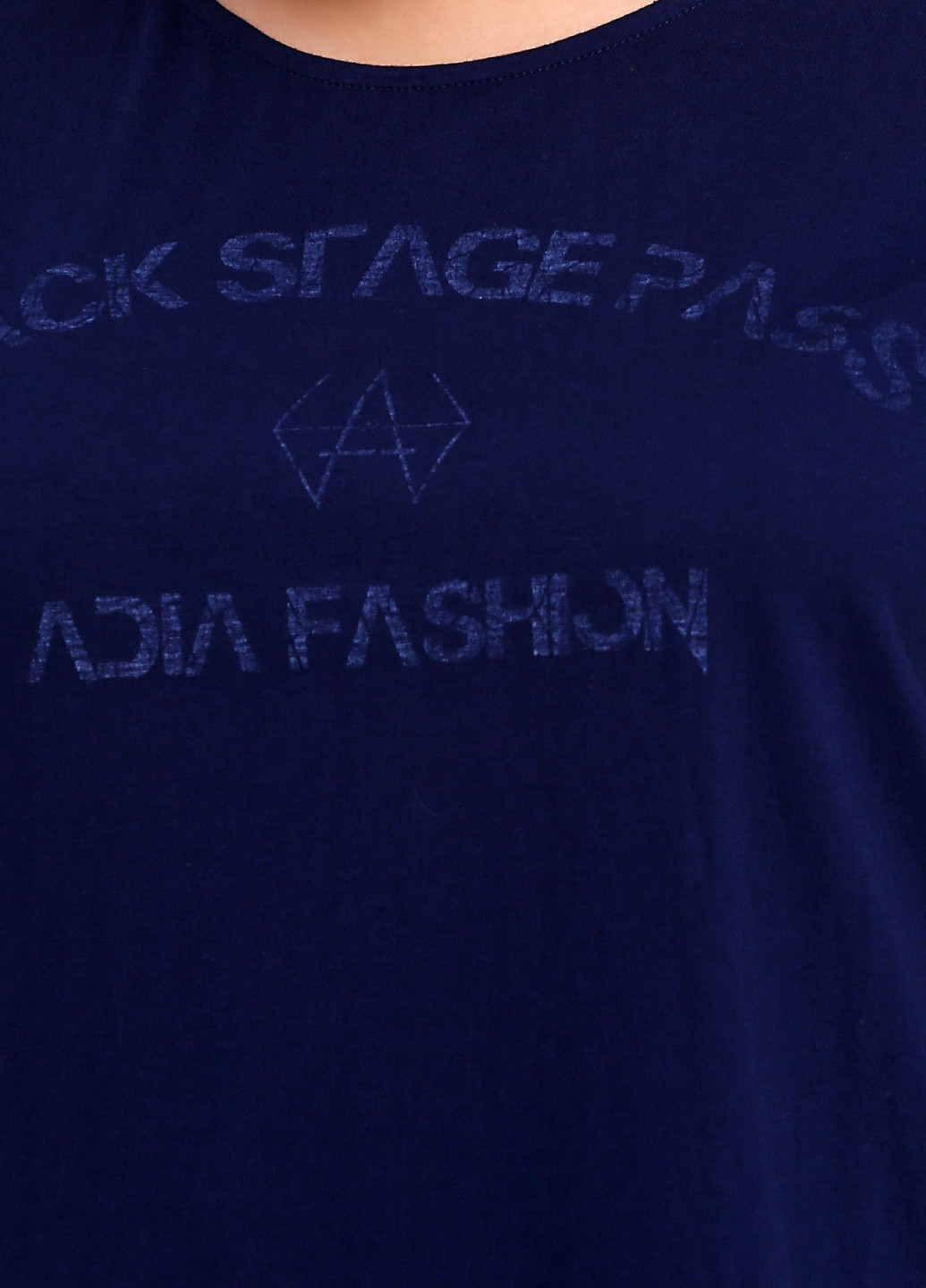 Темно-синяя летняя футболка Adia Fashion