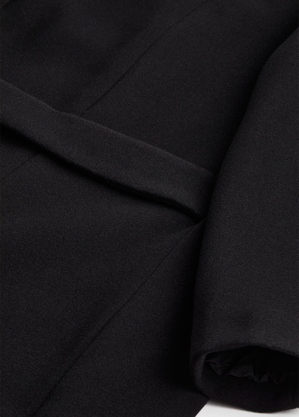 Чорне демісезонне Пальто однобортне H&M