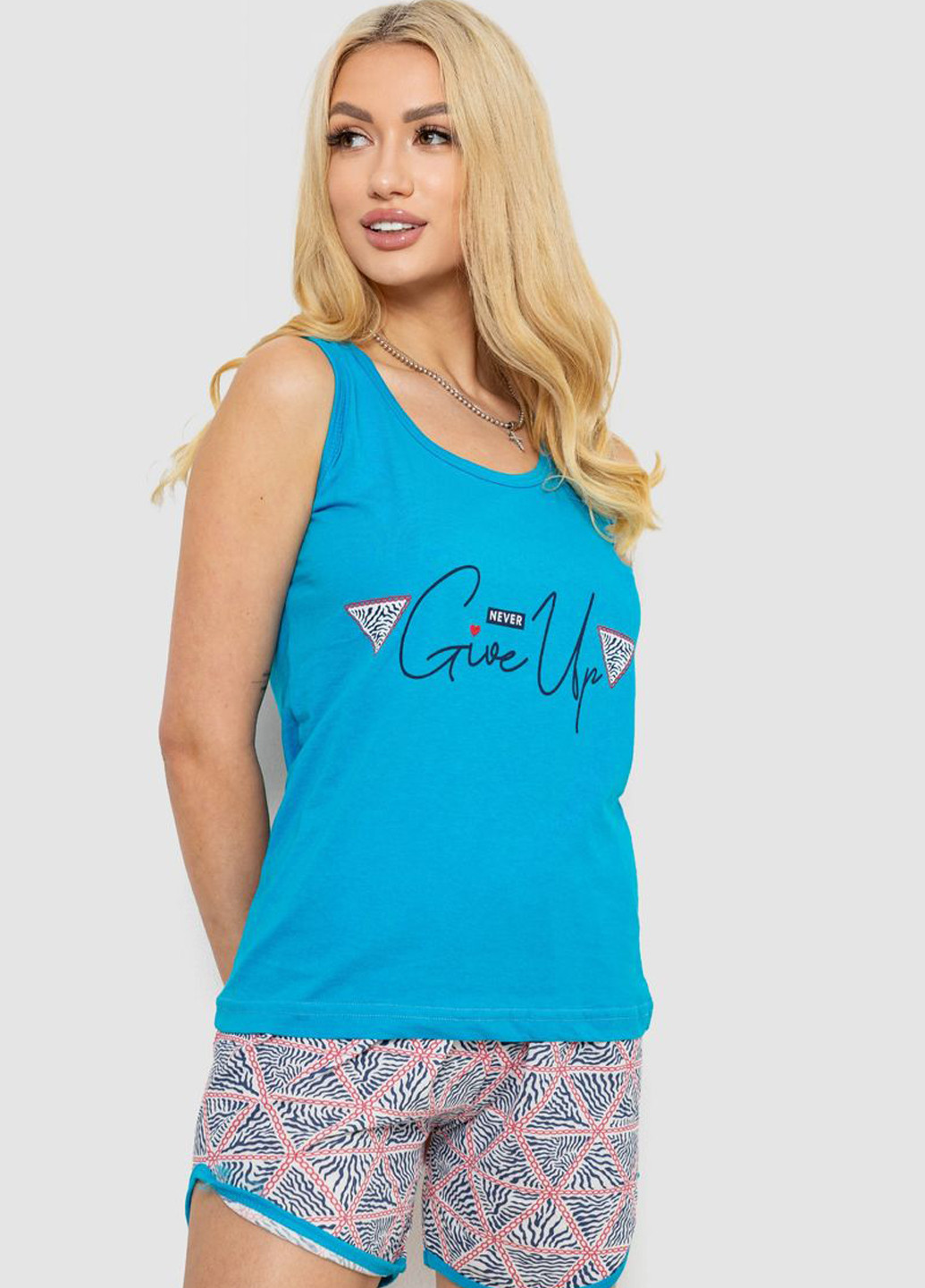 Блакитна всесезон піжама (майка, шорти) майка + шорти Ager