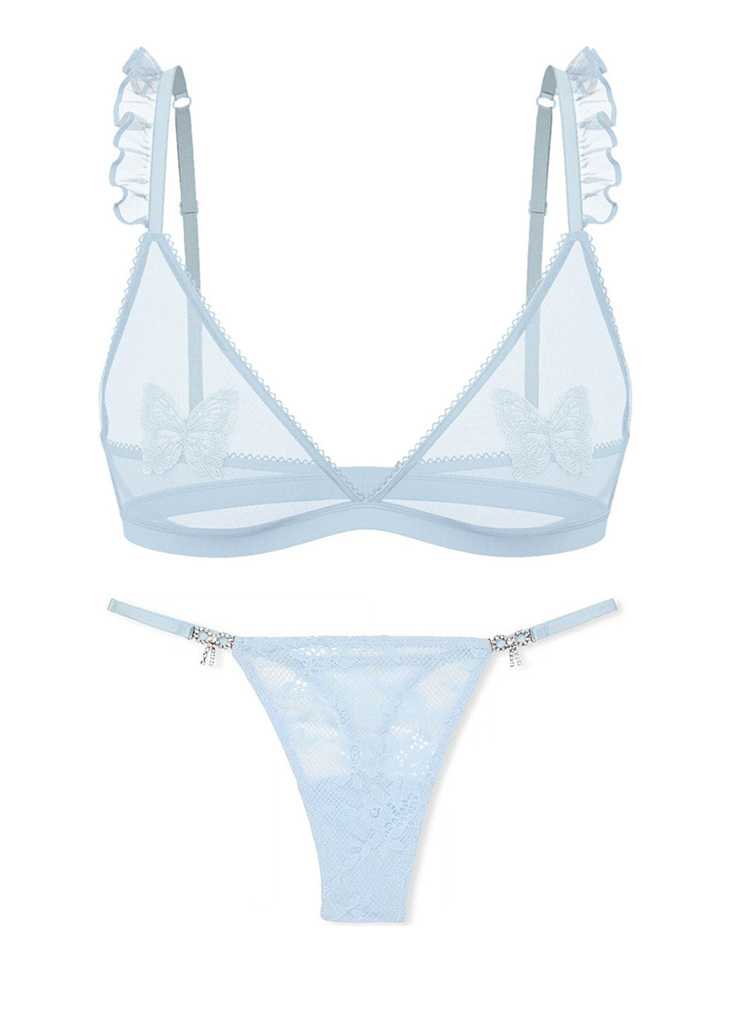 Блакитний демісезонний комплект (бюстгальтер, трусики) Victoria's Secret