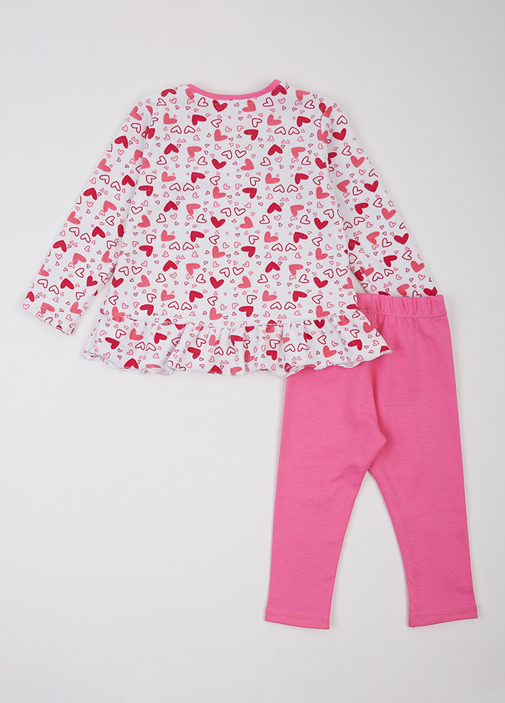 Комбінований демісезонний комплект (блуза, легінси) Фламинго