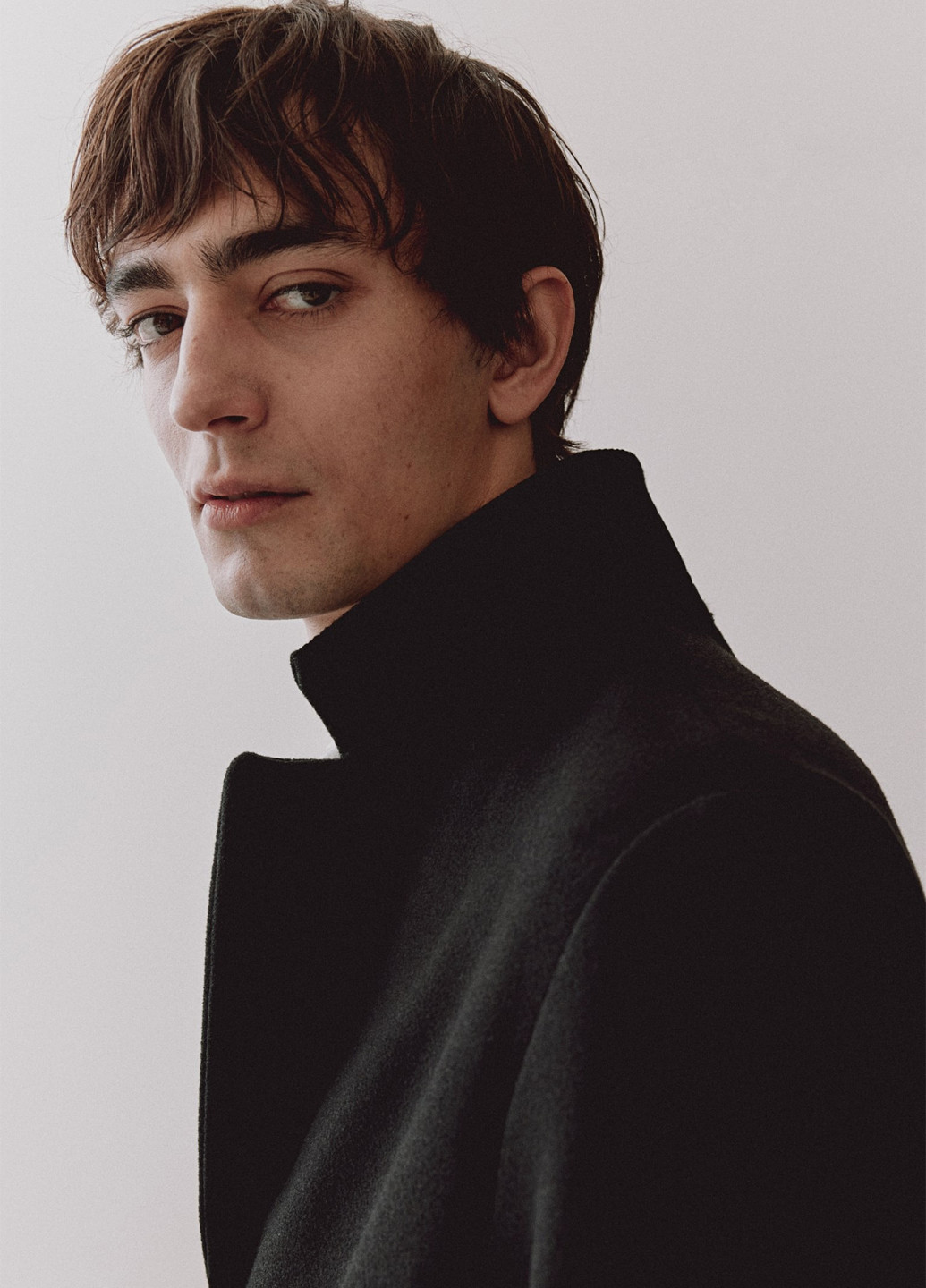 Чорне демісезонне Пальто однобортне H&M