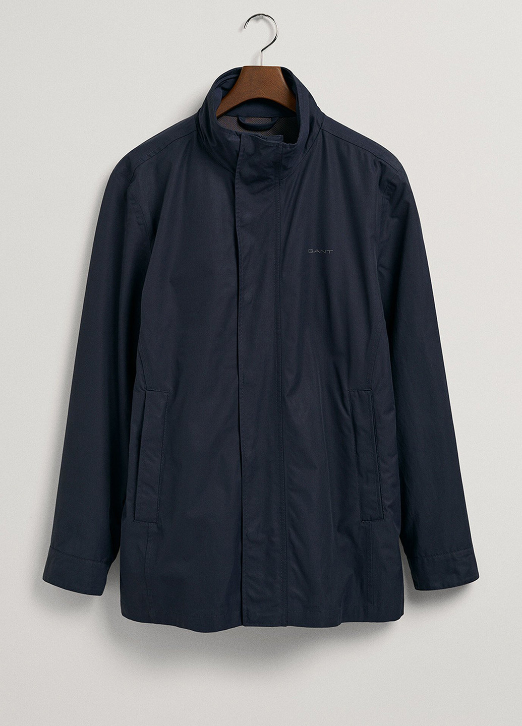 Темно-синяя демисезонная куртка Gant