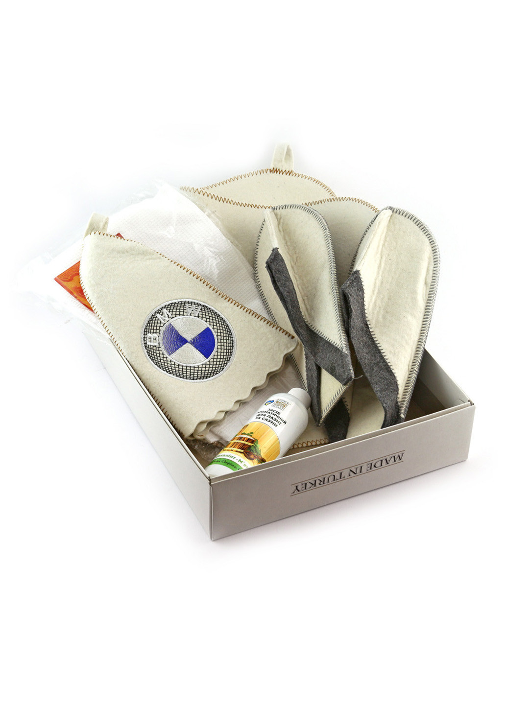 Подарунковий набір для сауни БМВ, 5 предметів Luxyart (219905215)