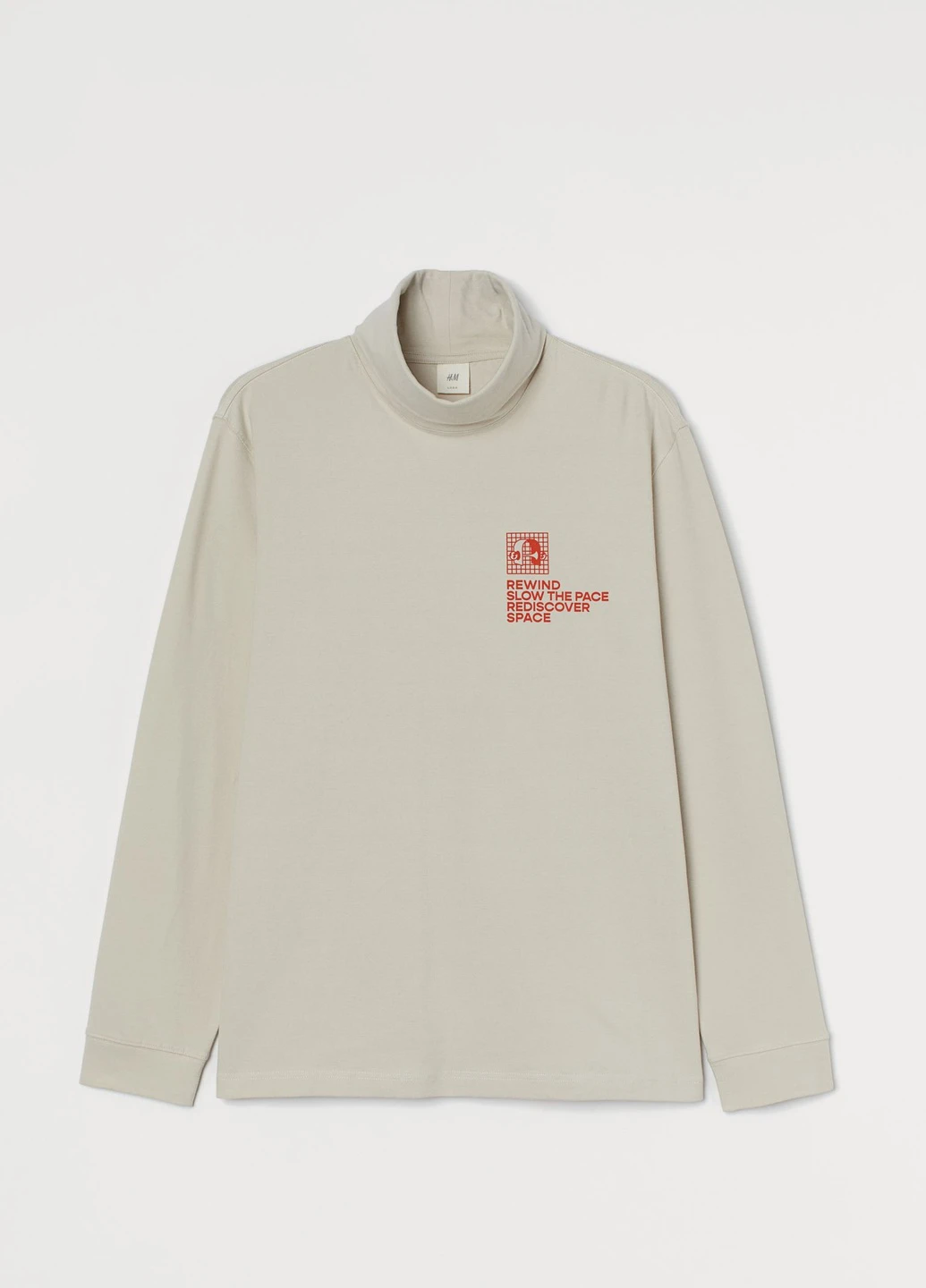 Серо-бежевый демисезонный водолазка H&M