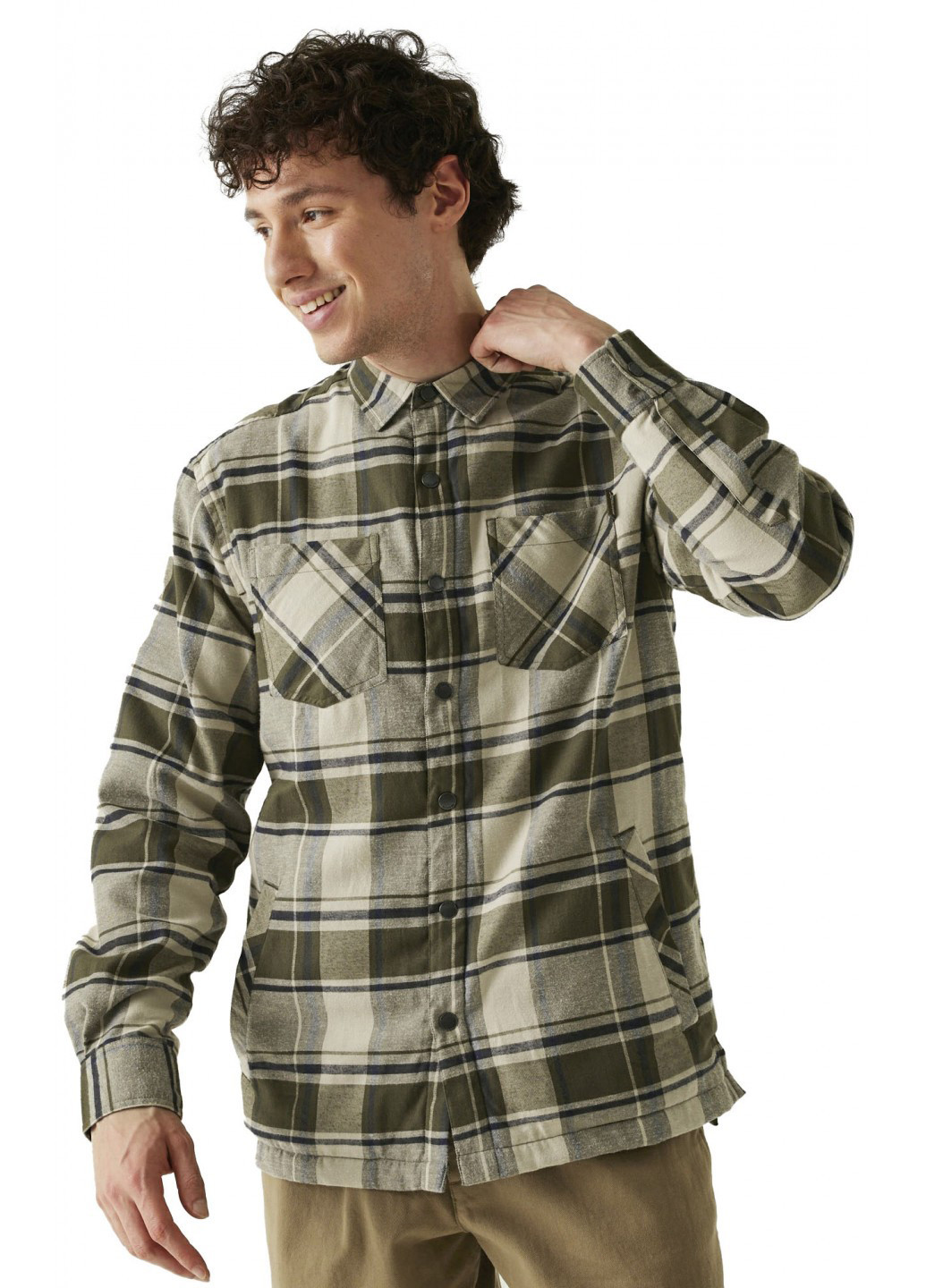 Коричневая кэжуал рубашка в клетку Regatta