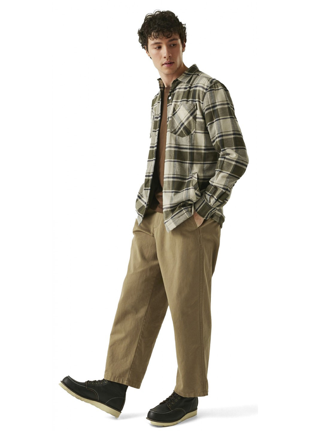 Коричневая кэжуал рубашка в клетку Regatta