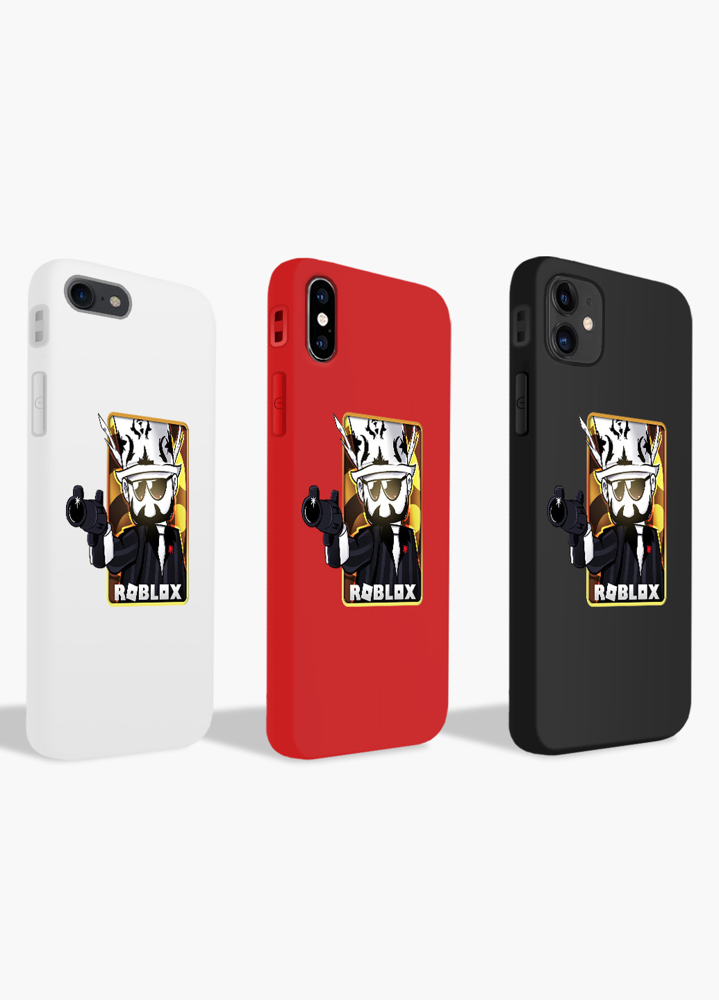 Чохол силіконовий Apple Iphone X Роблокс (Roblox) Білий (6129-1222) MobiPrint (219357222)