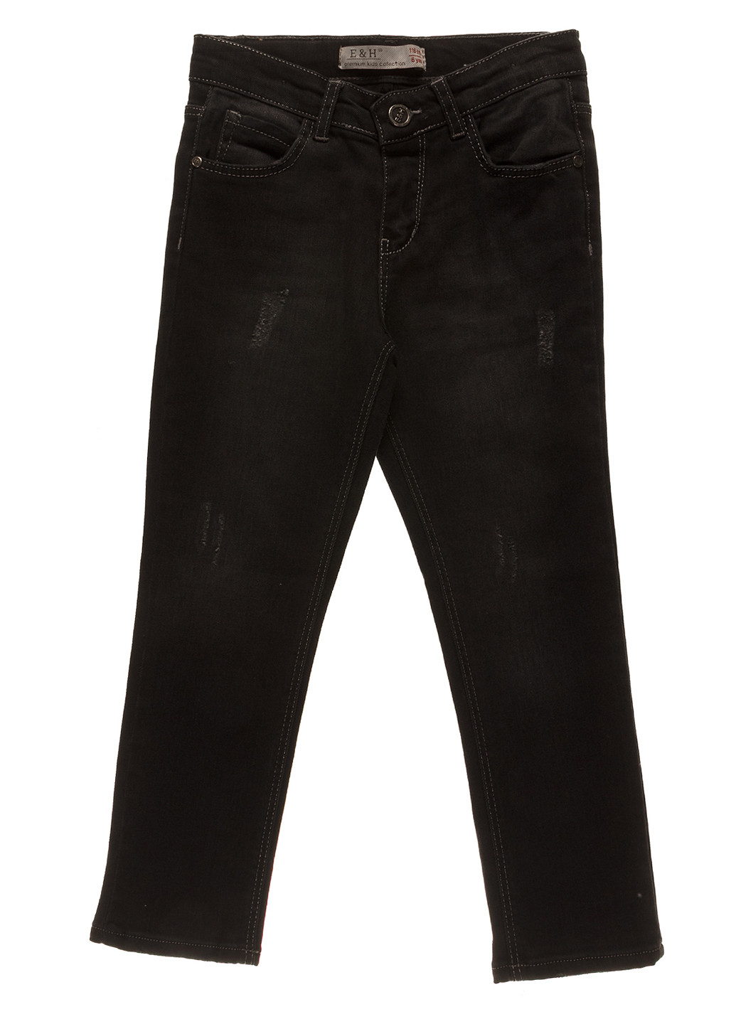 Черные демисезонные прямые джинсы E & H