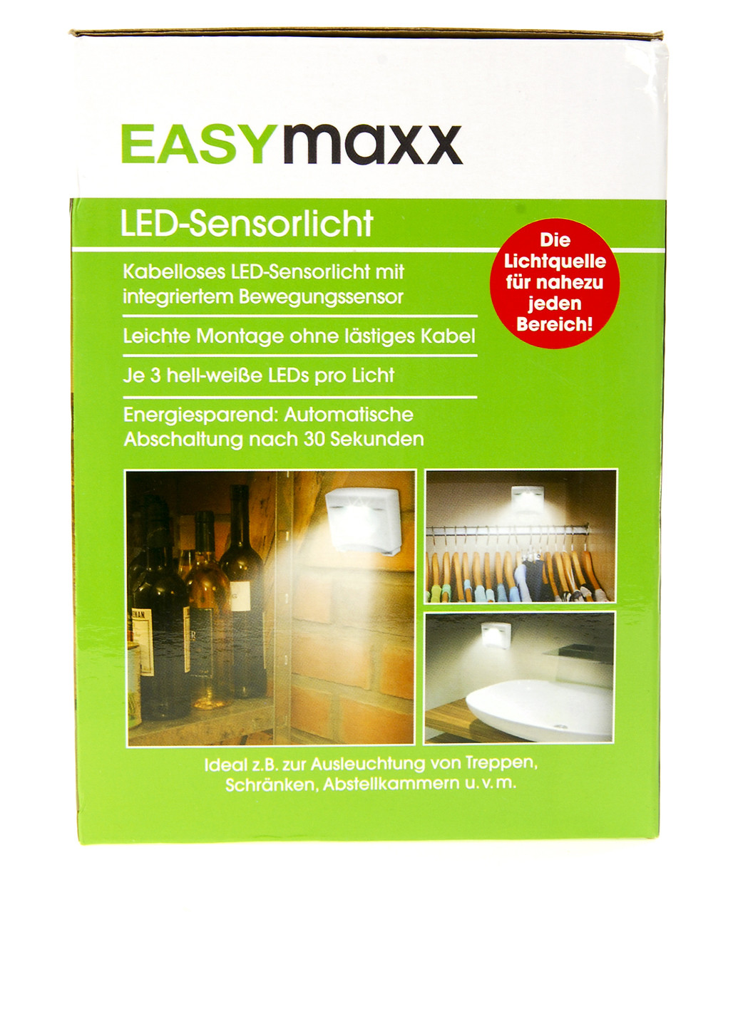 Світильник LED настінний з датчиком руху (3 шт.) Easymaxx (134424239)