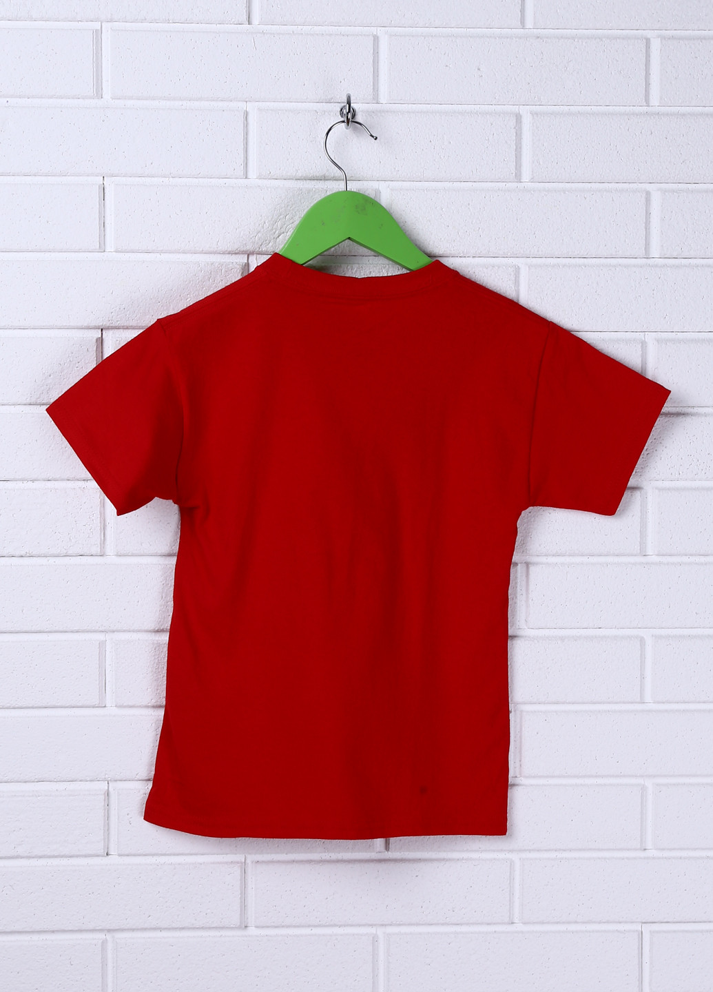 Красная летняя футболка с коротким рукавом Hanes