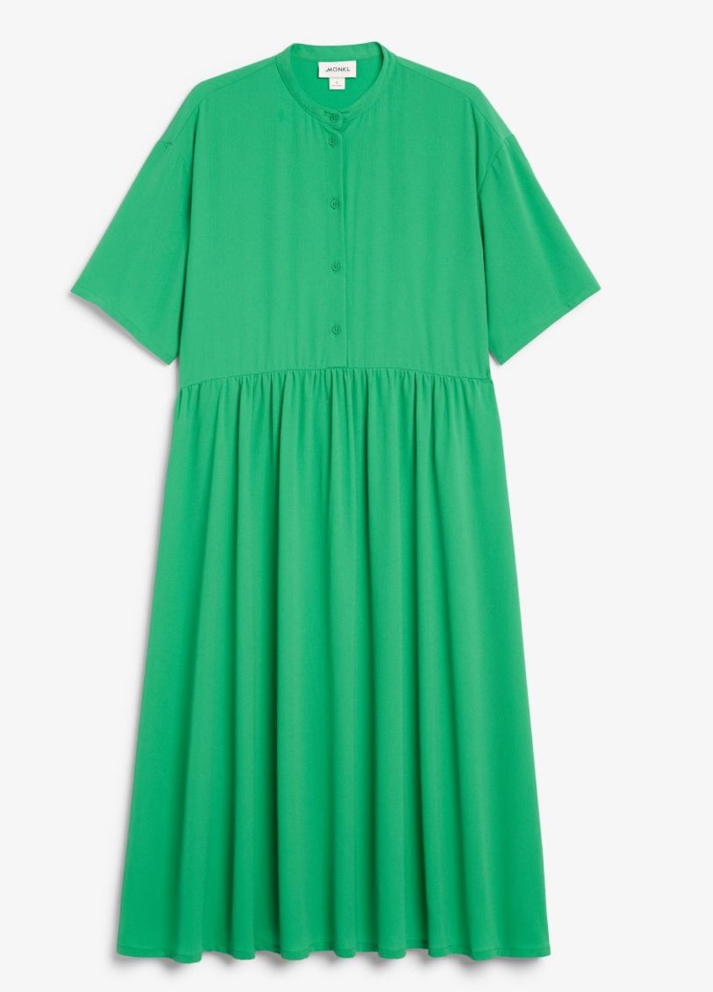 Зеленое кэжуал платье а-силуэт Monki однотонное