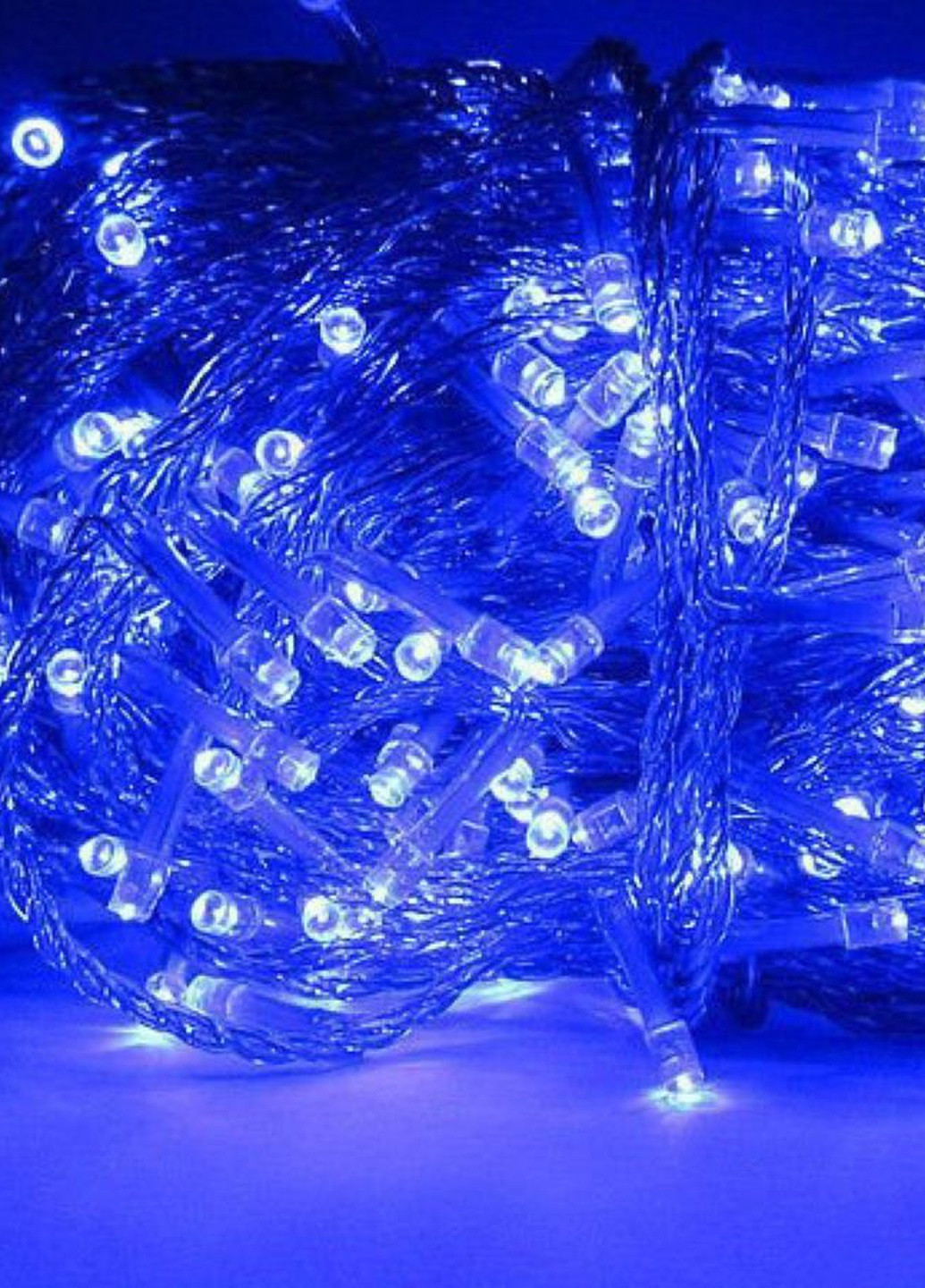Светодиодная гирлянда Lampiki на 200 LED синяя 8 режимов от сети для помещения и улицы под накрытием Украина (255698676)