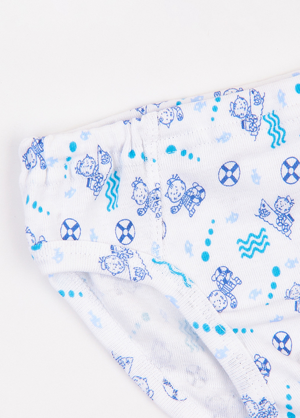 Белый демисезонный комплект (майка, трусы) Фламинго